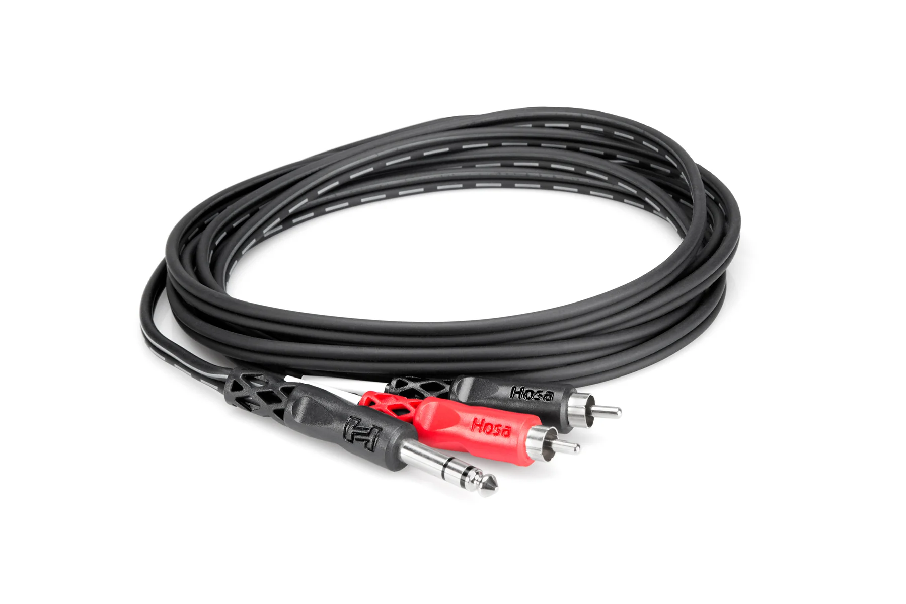Hosa TRS-202  Stereo Y-1/4" TO RCA- 6.5ft. Cable - Image 3