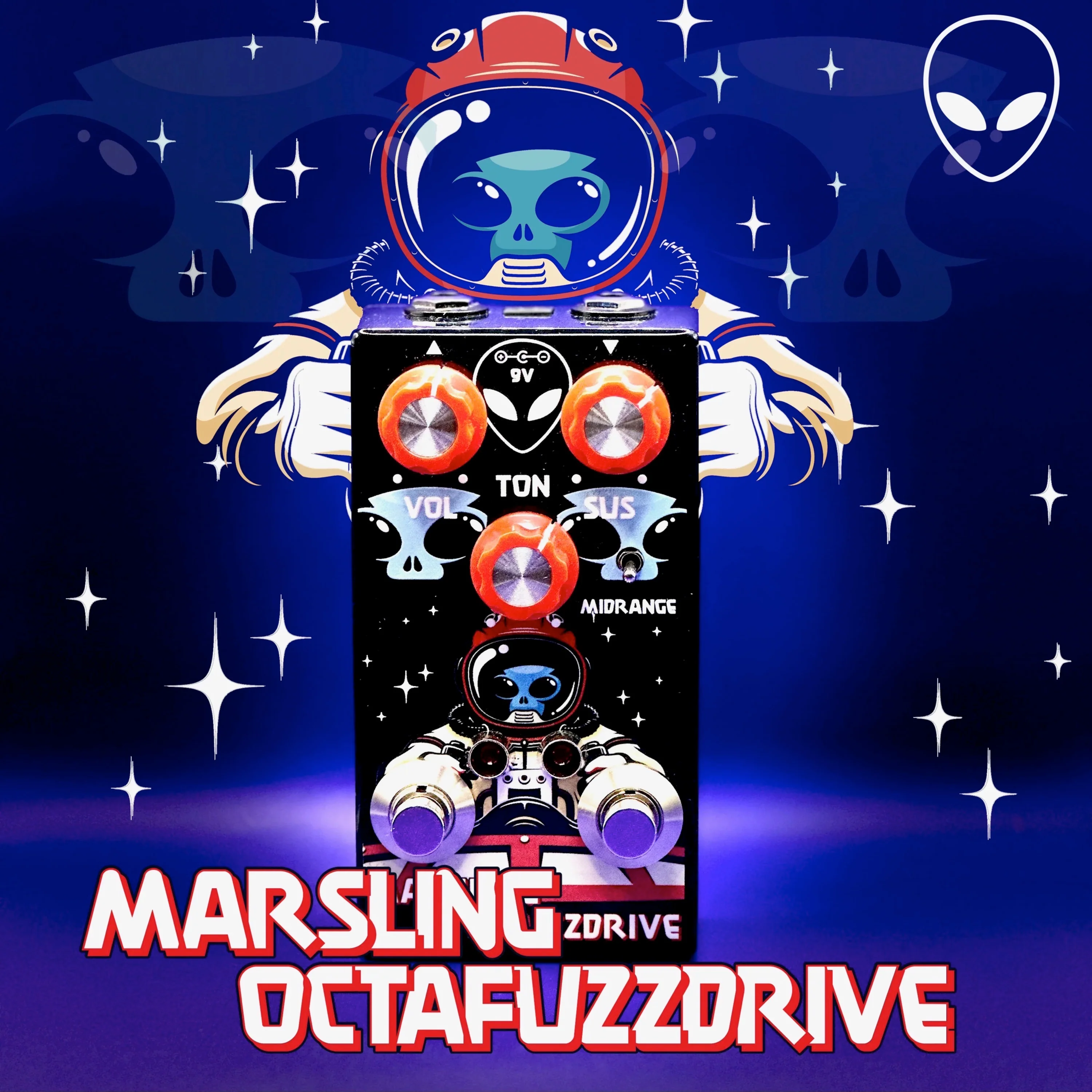 Interstellar Audio Machines Marsling OctaveFuzzDrive Pedal - Image 2