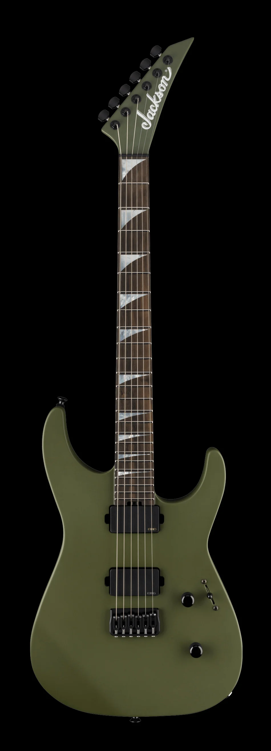 Jackson American Series Soloist SL2 HT Matte Army Drab With Case - Image 2