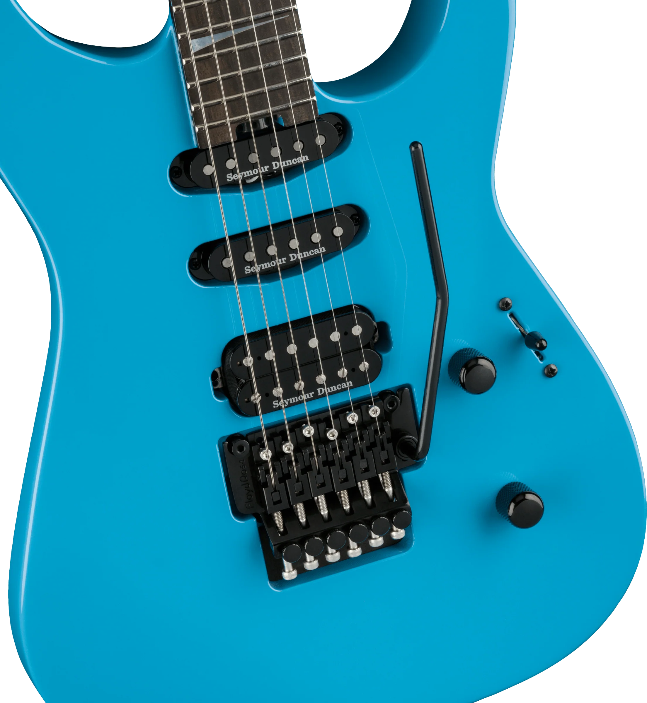 Jackson American Series Soloist SL3 Ebony Fingerboard Riviera Blue With Case - Image 4