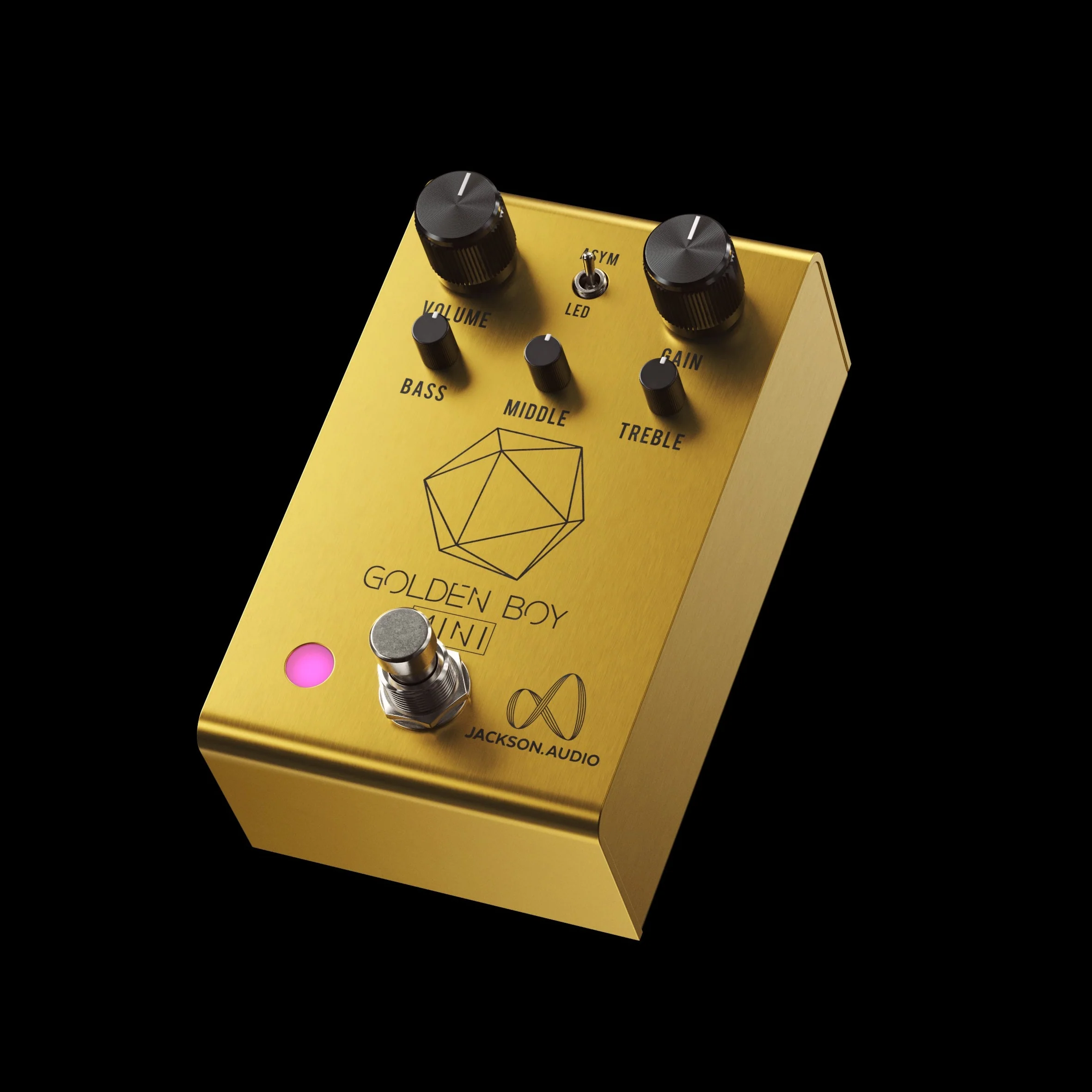 Jackson Audio Golden Boy Mini Overdrive Pedal - Gold - Image 2
