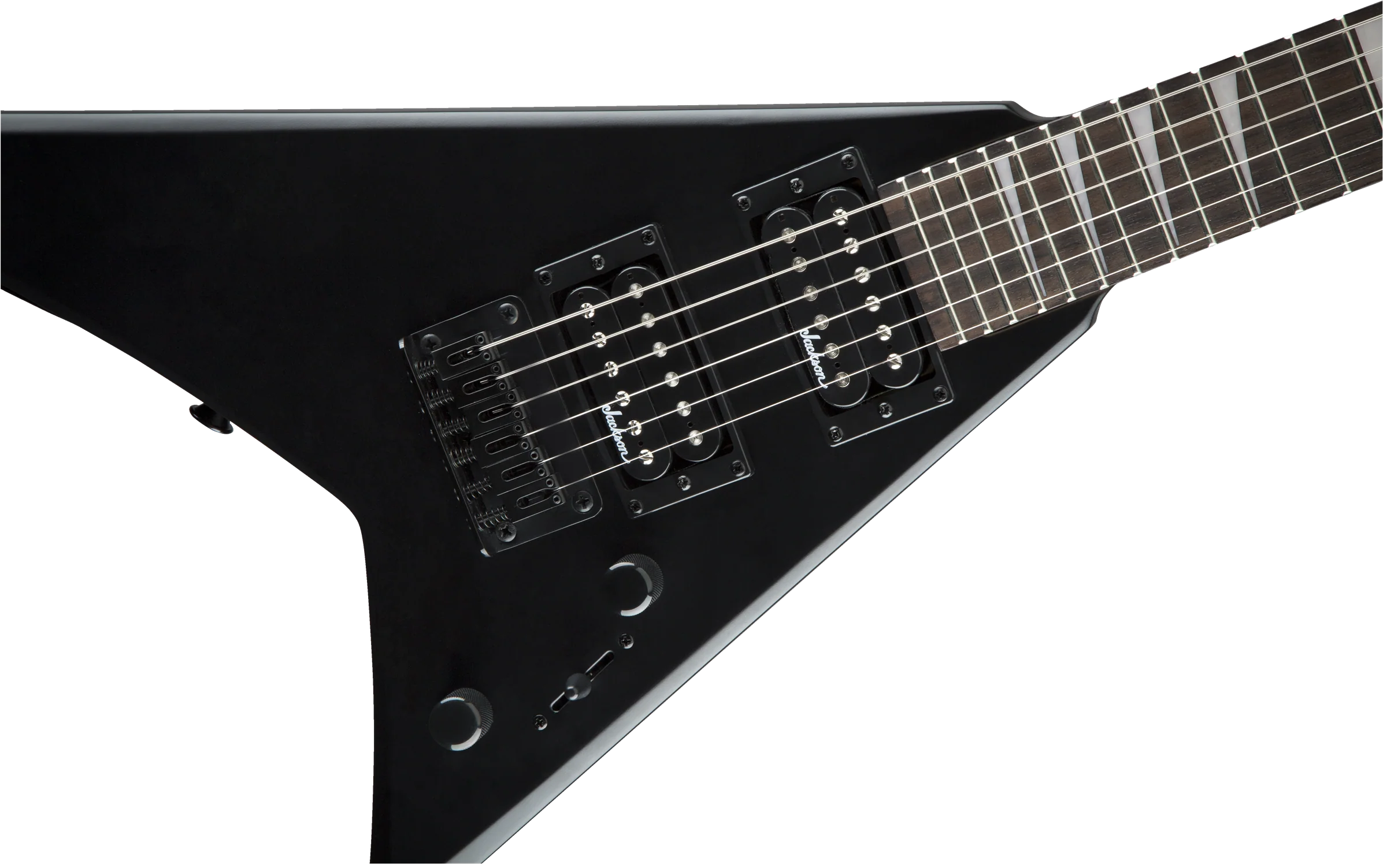 Jackson JS Series RR Minion JS1X Amaranth Fingerboard Satin Black Electric Guitar - Image 3