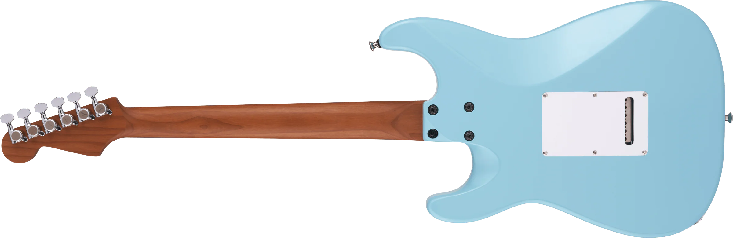 Jackson MJ Series Signature Misha Mansoor So-Cal 2PT Caramelized Maple Fingerboard Daphne Blue - Image 7