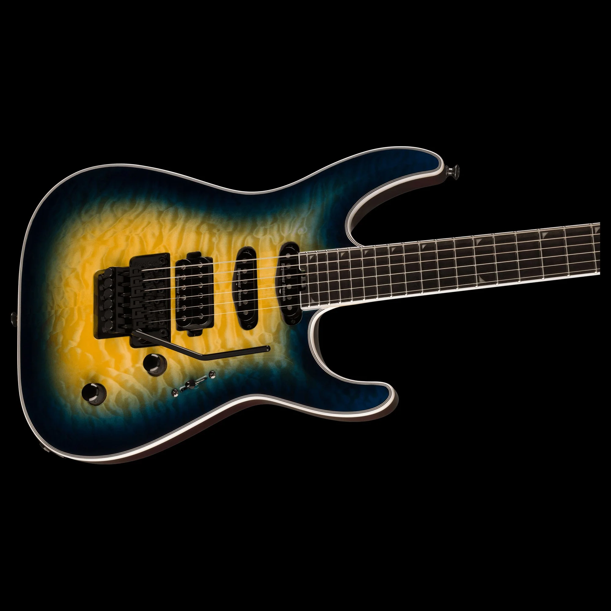 Jackson Pro Plus Series Soloist SLA3Q Amber Blue Burst with Gig Bag - Serial # CYJ2302189 - Demo - Image 4