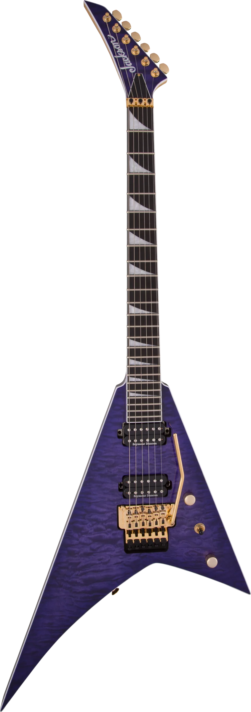 Jackson Pro Series Rhoads RR24Q Ebony Fingerboard Transparent Purple - Image 2