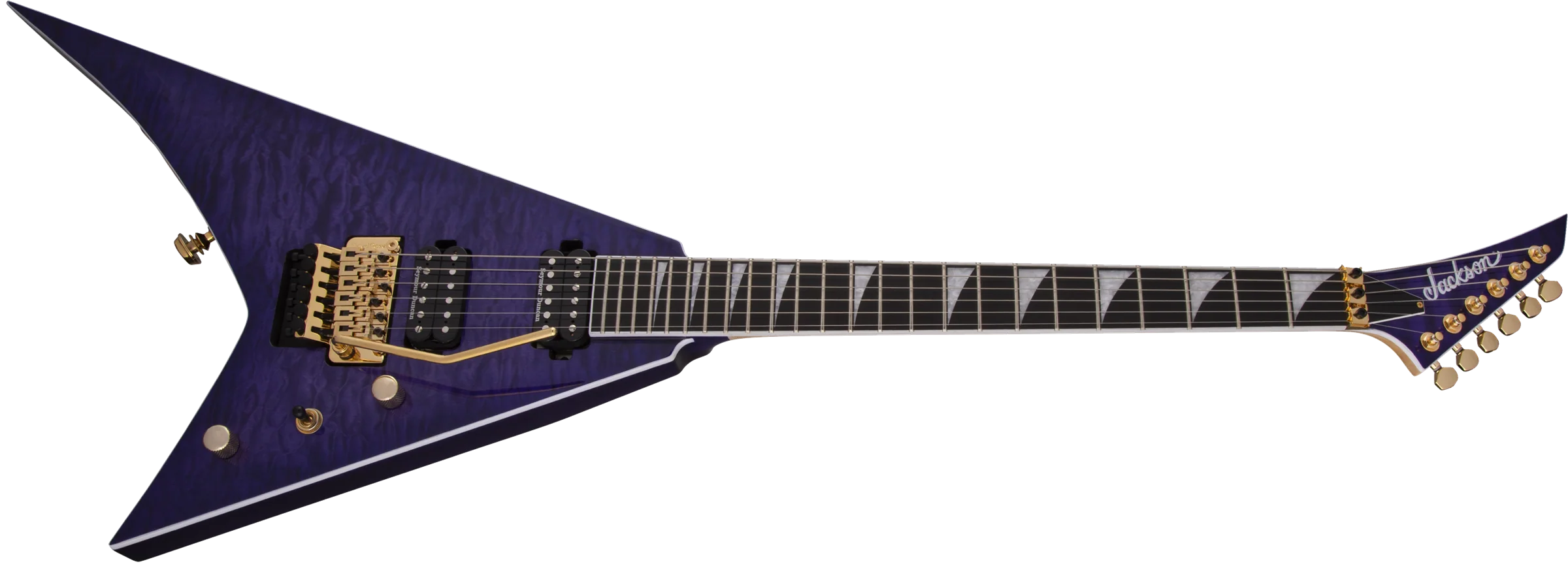 Jackson Pro Series Rhoads RR24Q Ebony Fingerboard Transparent Purple - Image 3