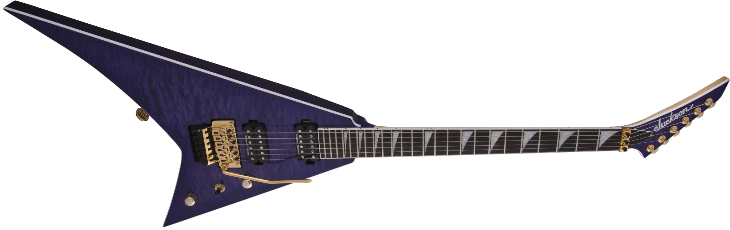 Jackson Pro Series Rhoads RR24Q Ebony Fingerboard Transparent Purple - Image 4
