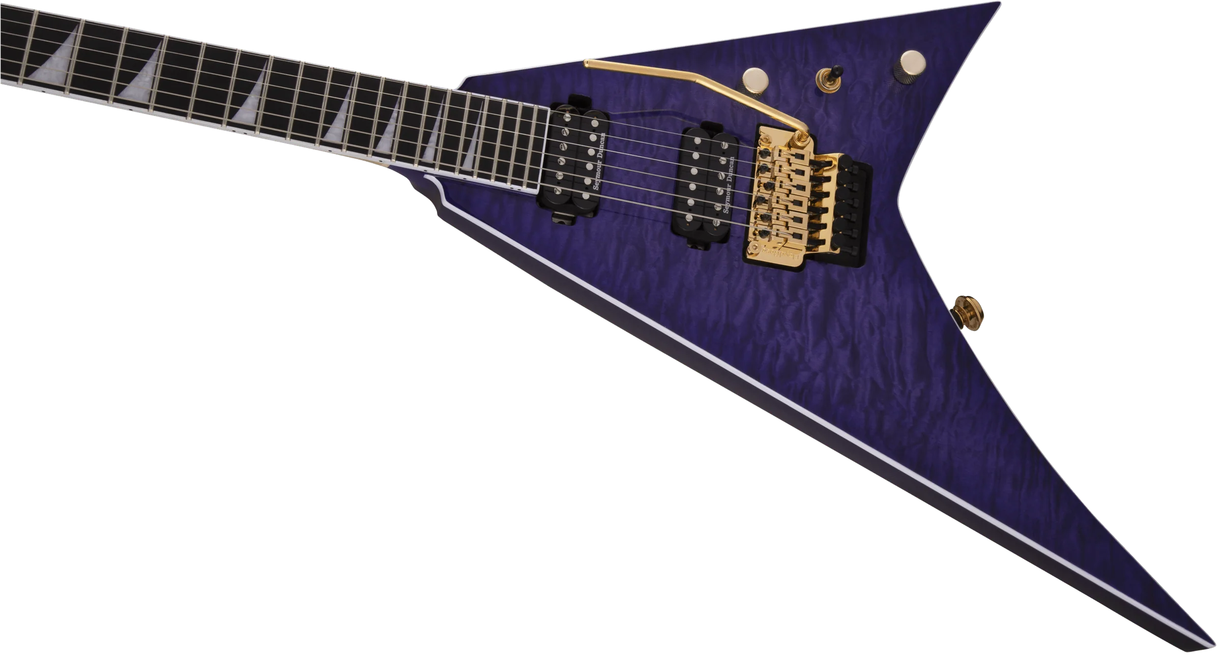 Jackson Pro Series Rhoads RR24Q Ebony Fingerboard Transparent Purple - Image 7