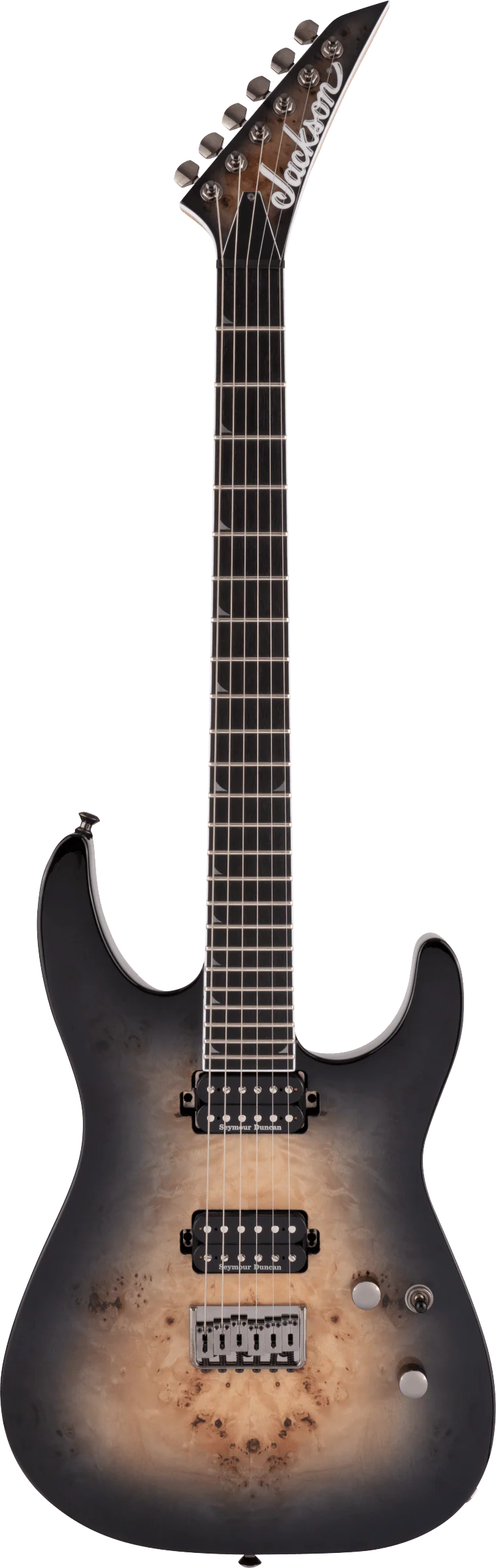 Jackson Pro Series Soloist SL2P MAH HT Ebony Fingerboard Transparent Black Burst - Image 2