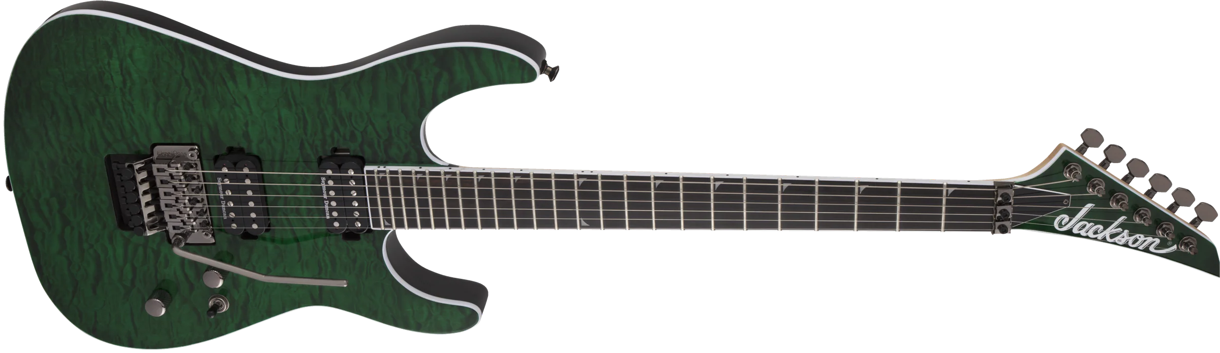 Jackson Pro Series Soloist SL2Q MAH Ebony Fingerboard Transparent Green - Image 4