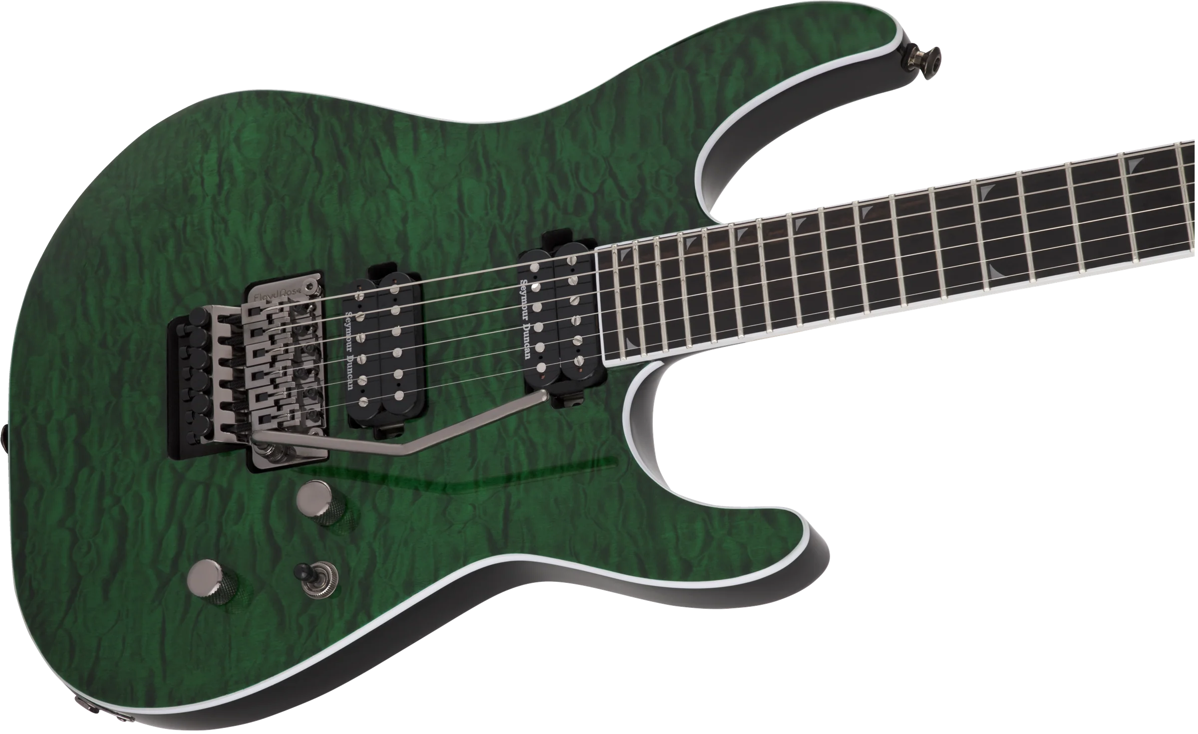 Jackson Pro Series Soloist SL2Q MAH Ebony Fingerboard Transparent Green - Image 6