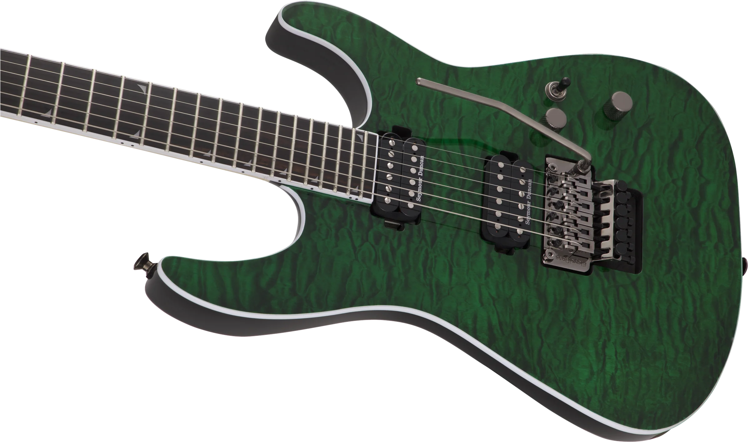 Jackson Pro Series Soloist SL2Q MAH Ebony Fingerboard Transparent Green - Image 7