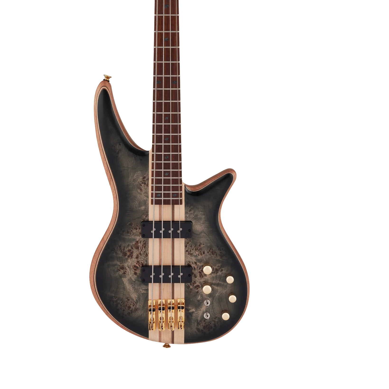 Jackson Pro Series Spectra Bass SBP IV Caramelized Jatoba Fingerboard Transparent Black Burst