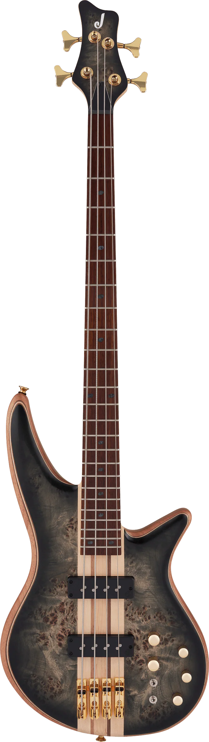 Jackson Pro Series Spectra Bass SBP IV Caramelized Jatoba Fingerboard Transparent Black Burst - Image 2