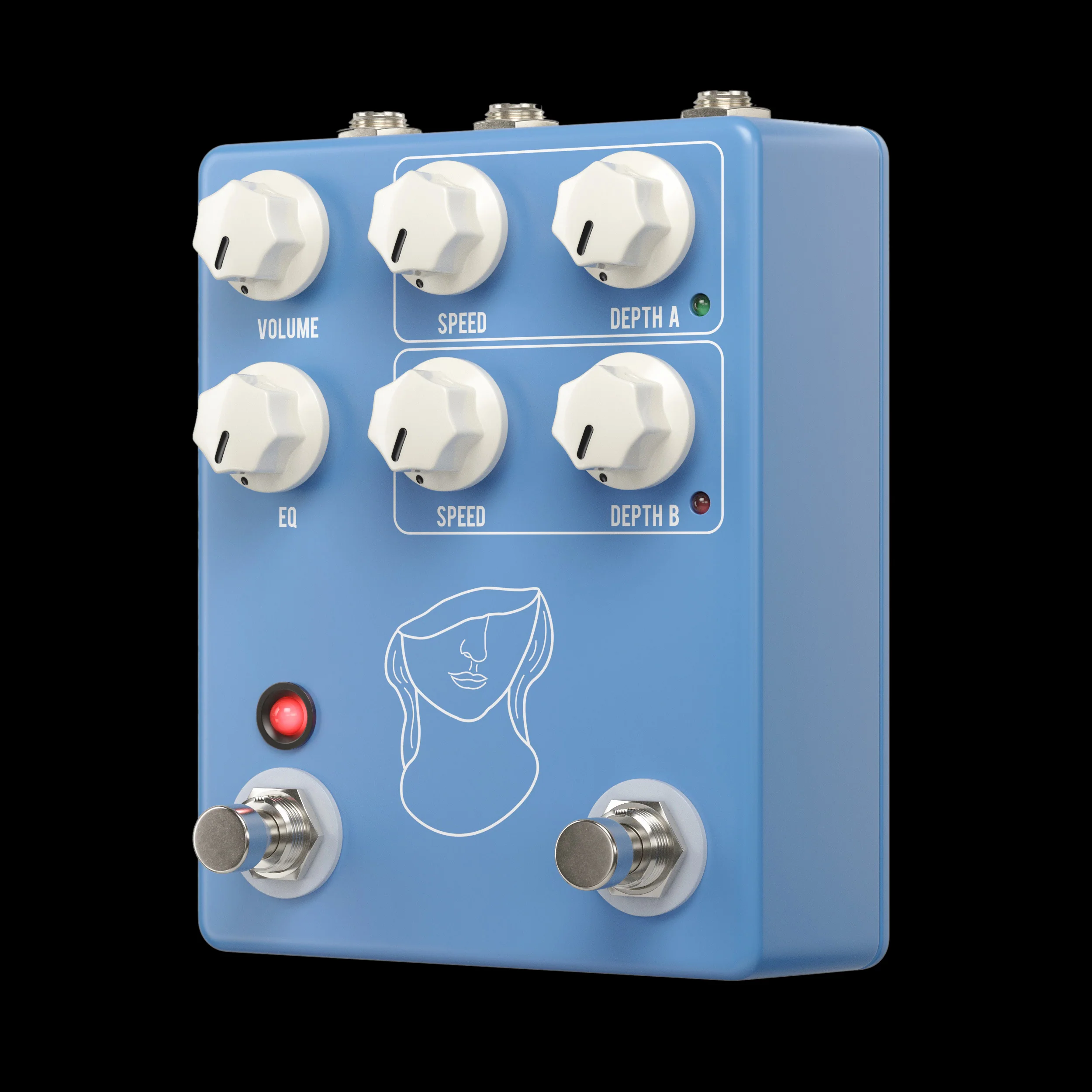JHS Artificial Blonde – Madison Cunningham Artist Signature  2-Speed Vibrato Guitar Effect Pedal - Image 2