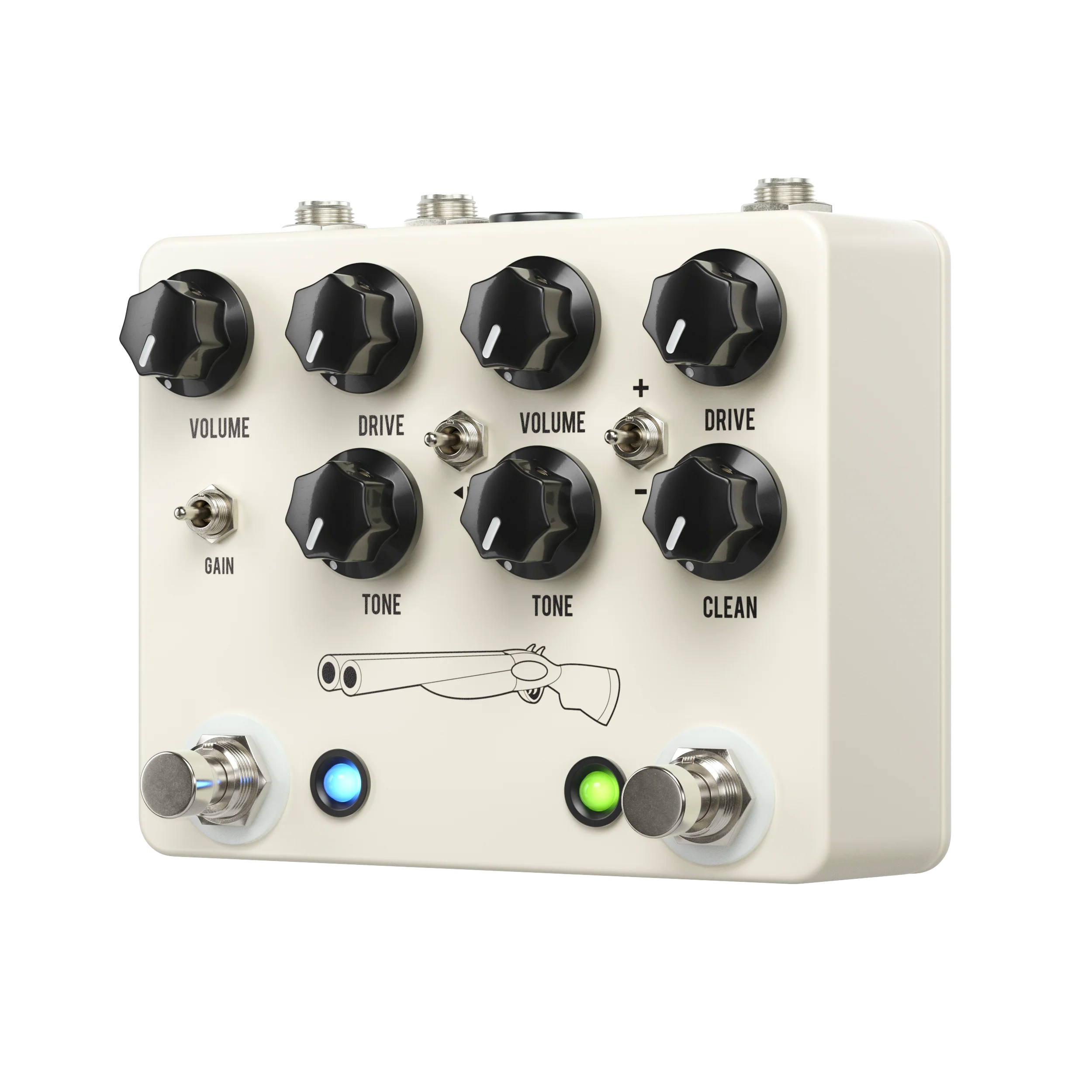 JHS Double Barrel V4 2-in-1 Dual Overdrive Pedal - Image 2