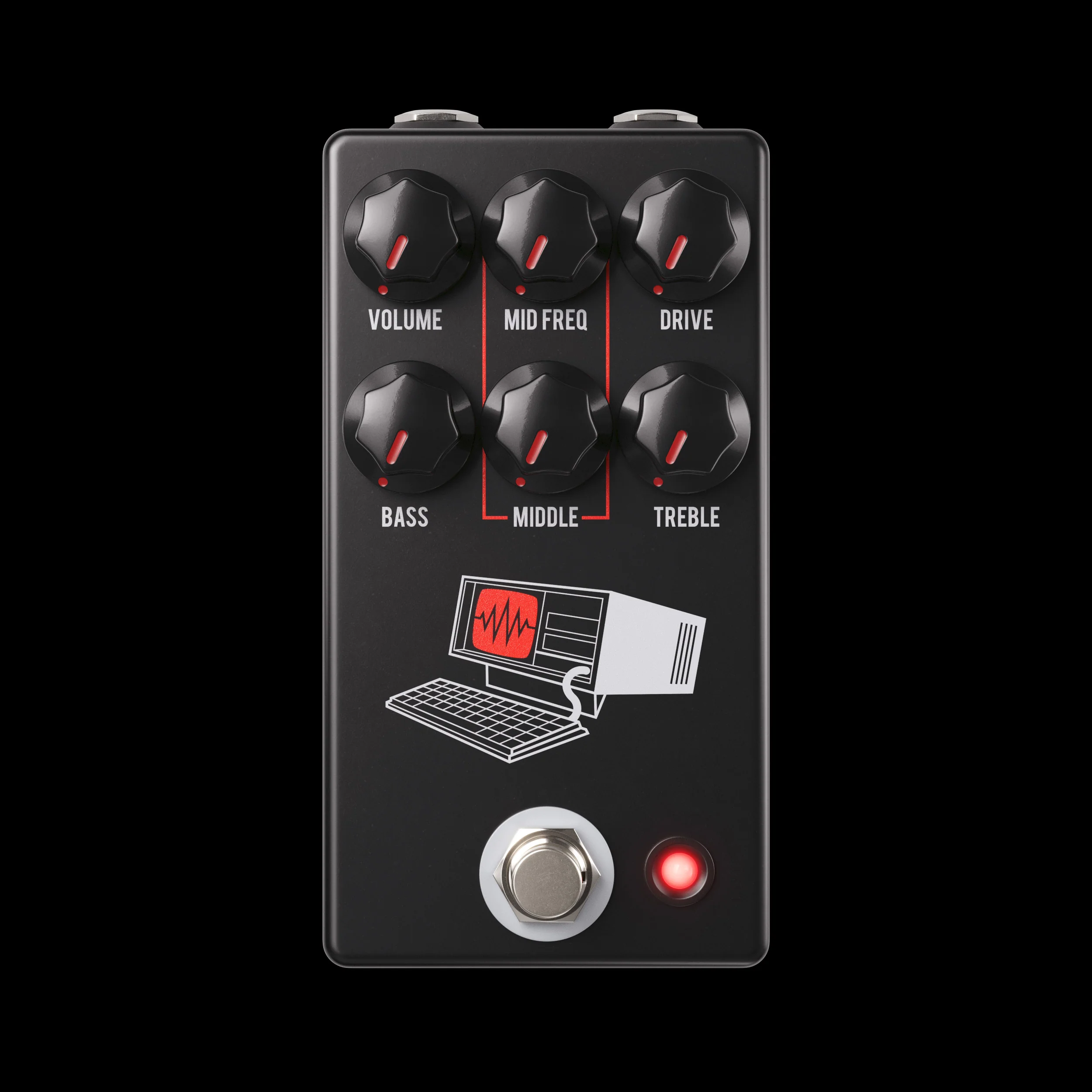 JHS Hard Drive Distortion Black Pedal