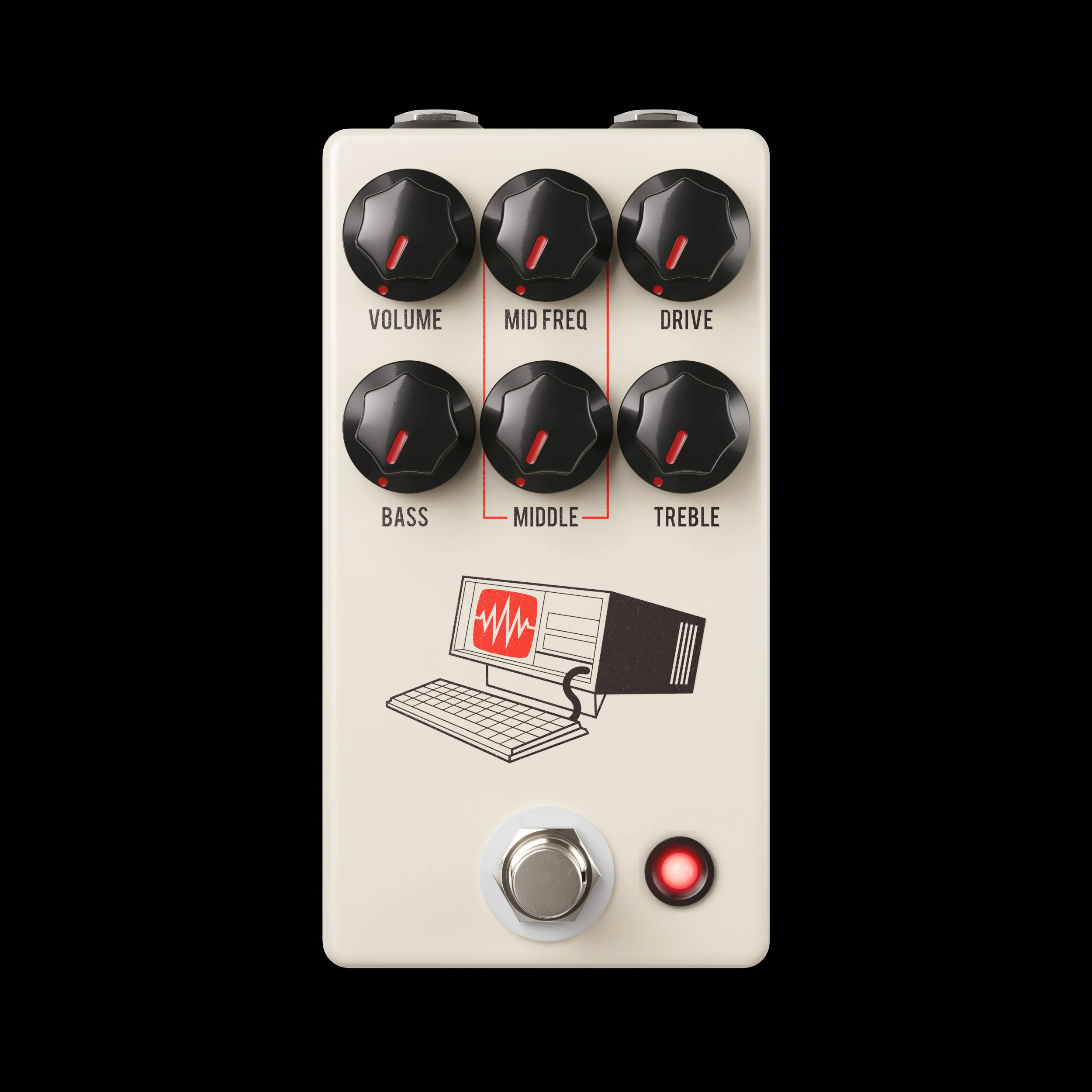 JHS Hard Drive Distortion Tan Pedal