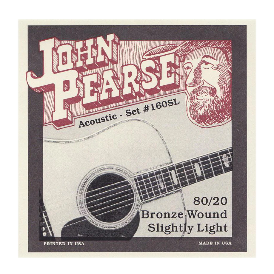 John Pearse 160SL 80/20 Bronze Super Light 11-50 Acoustic Guitar Strings