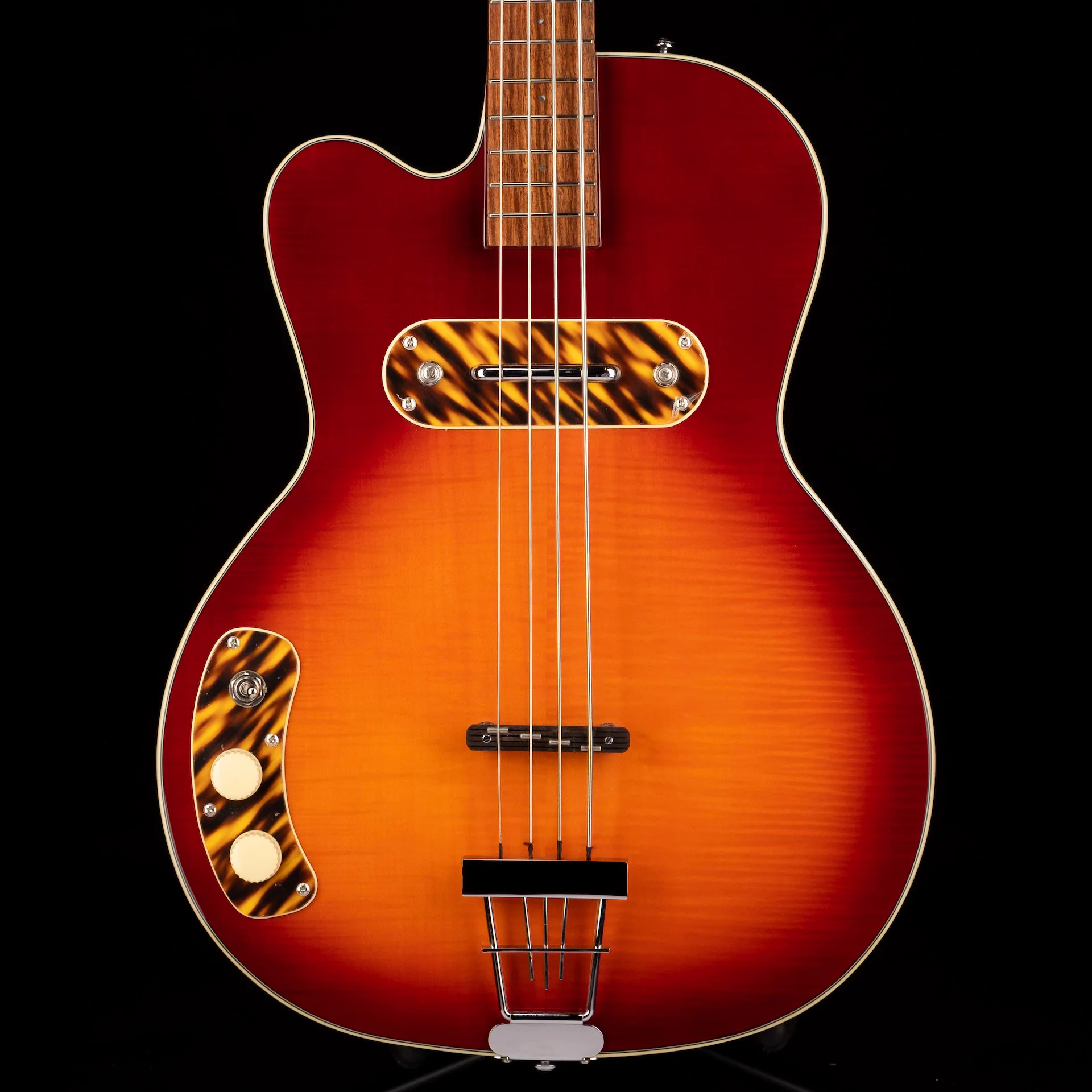 Kay Vintage Reissue K162LH-VS Left Handed Pro Bass Honey Sunburst with Hard Case