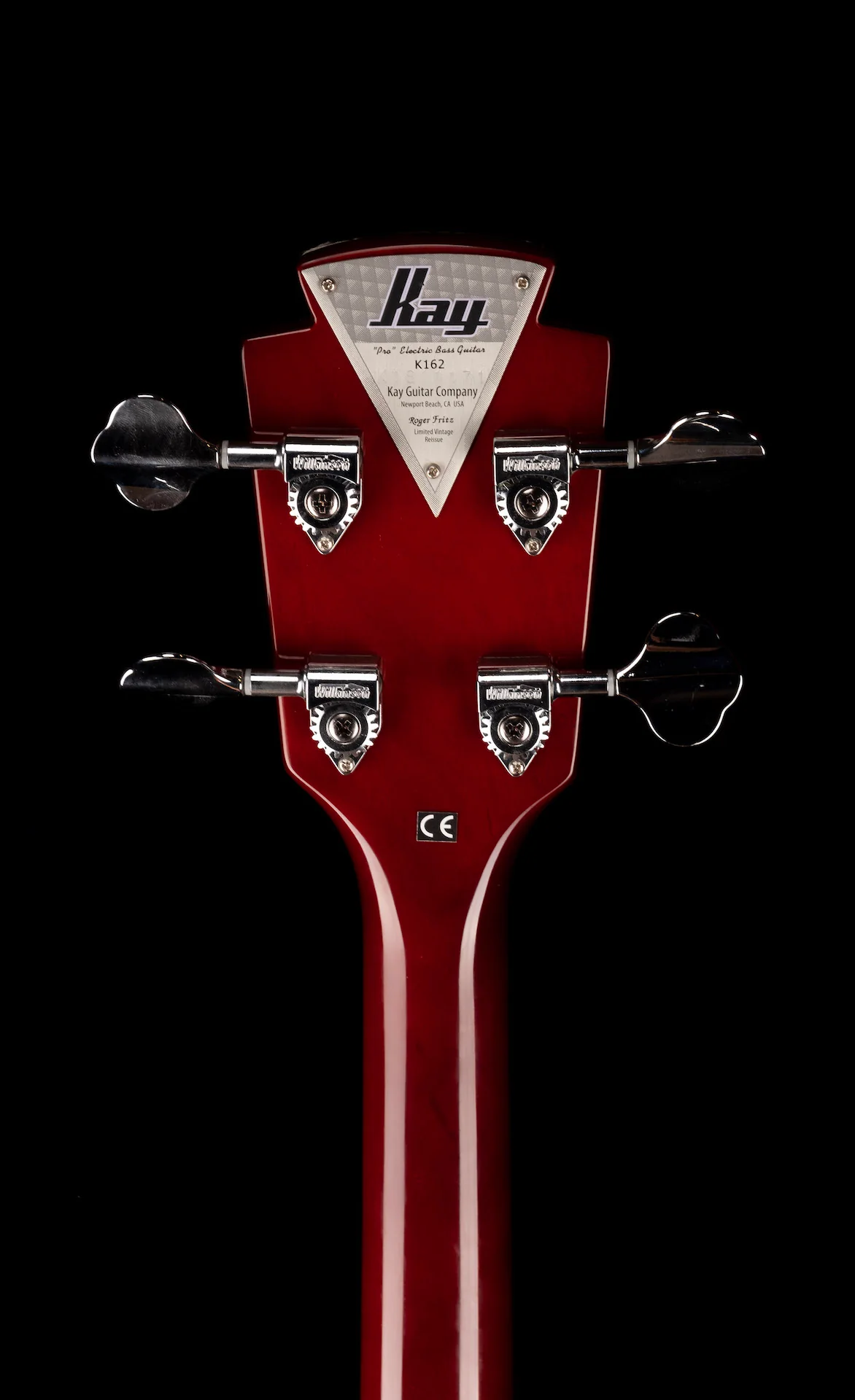 Kay Vintage Reissue K162LH-VS Left Handed Pro Bass Honey Sunburst with Hard Case - Image 12