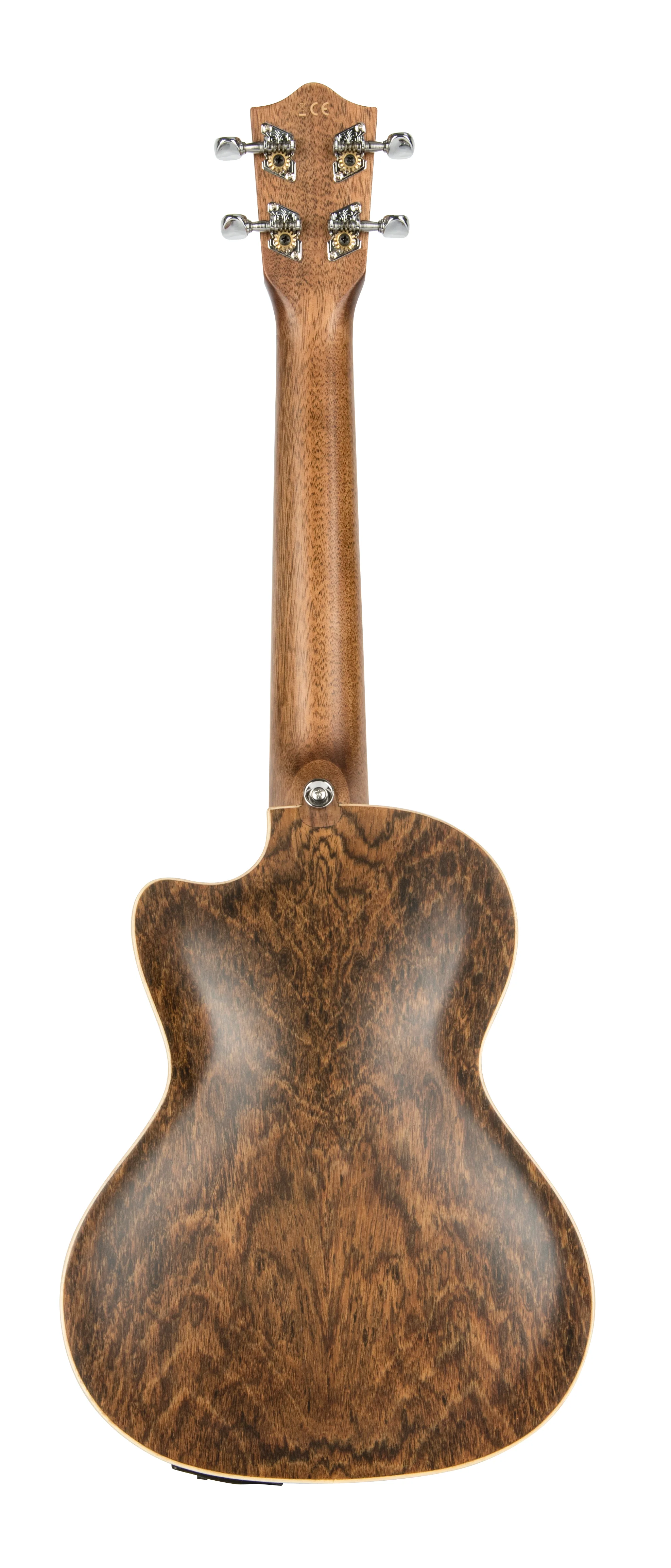 Lanikai FB-CETT Figured Bocote Thin Body Tenor with Acoustic Electric Ukulele - Image 4