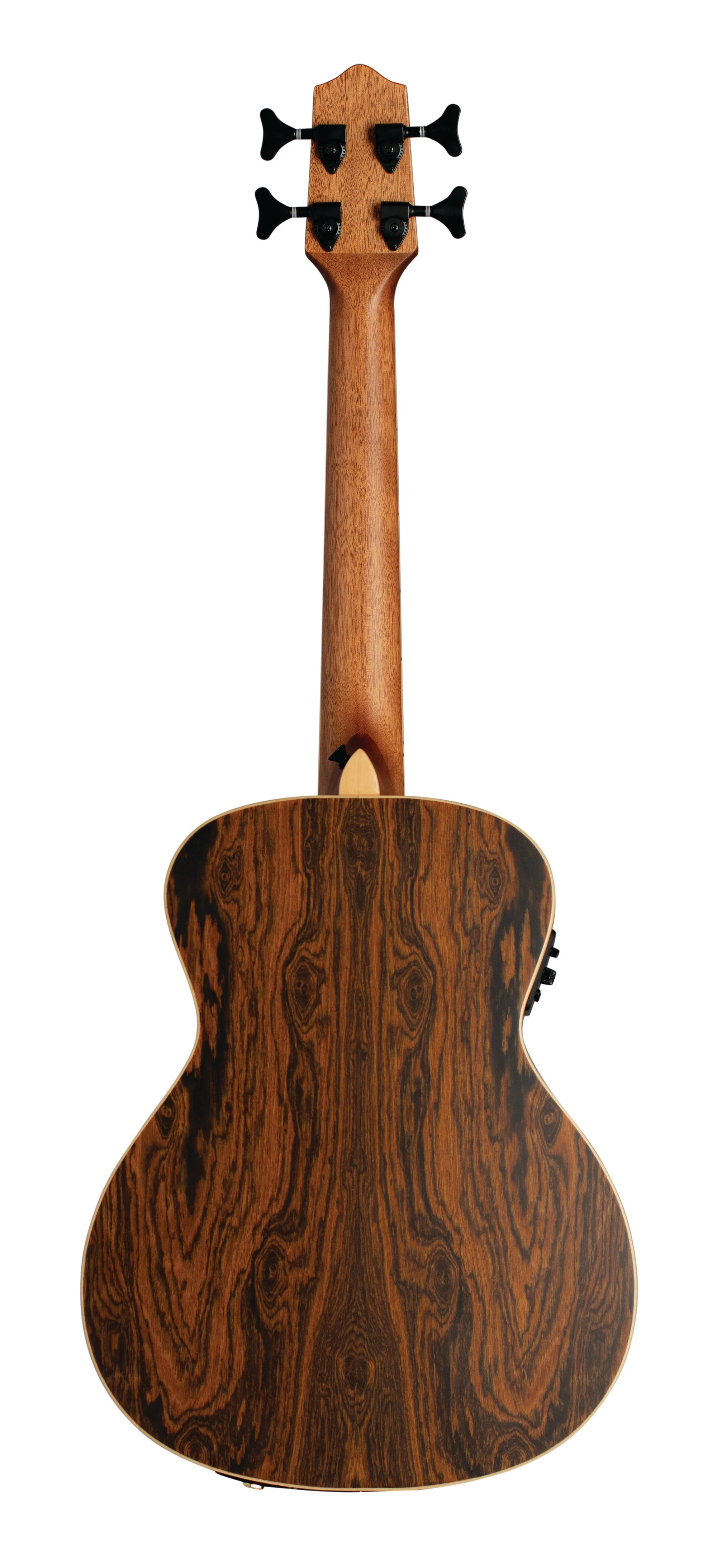 Lanikai FB-EBU Figured Bocote Bass Ukulele Electric Natural with Gig Bag - Image 5
