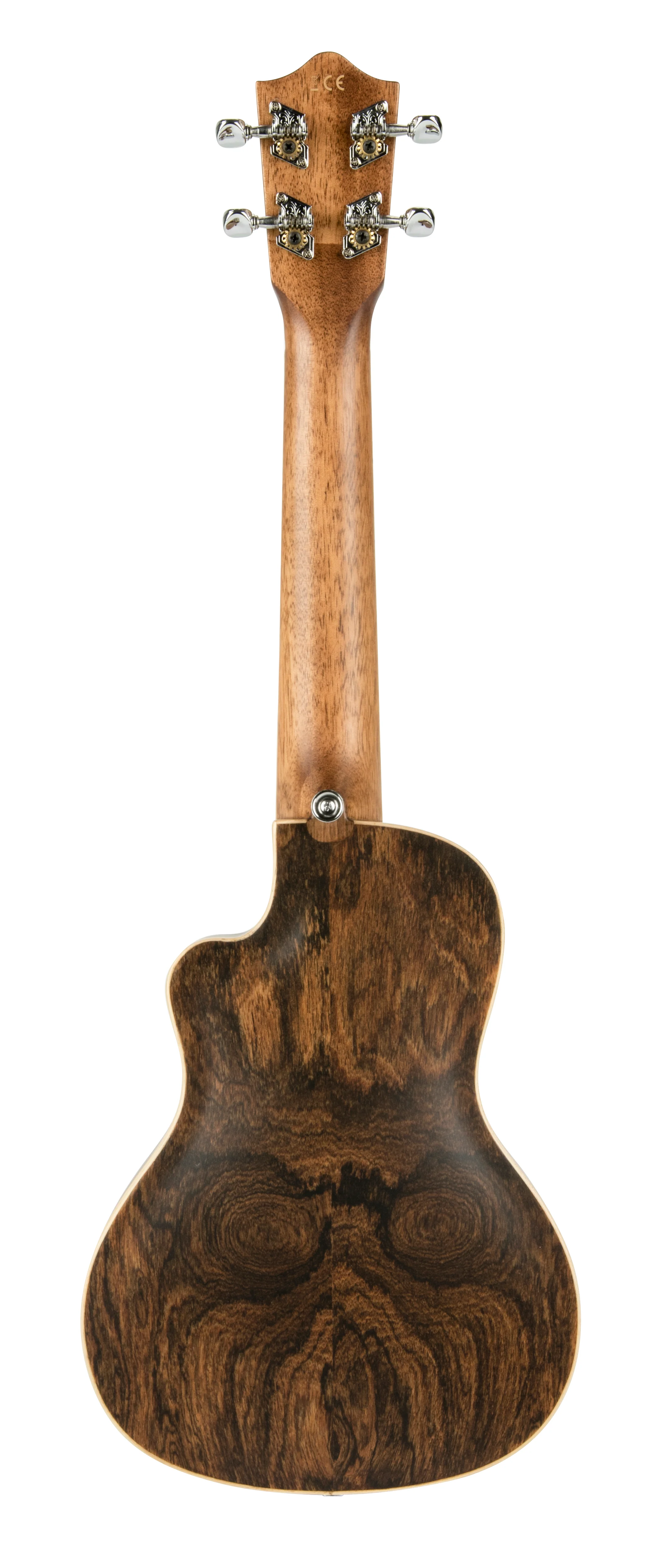 Lanikai FBCET-C Figured Bocote Thin Body Concert with Acoustic Electric Ukulele - Image 4