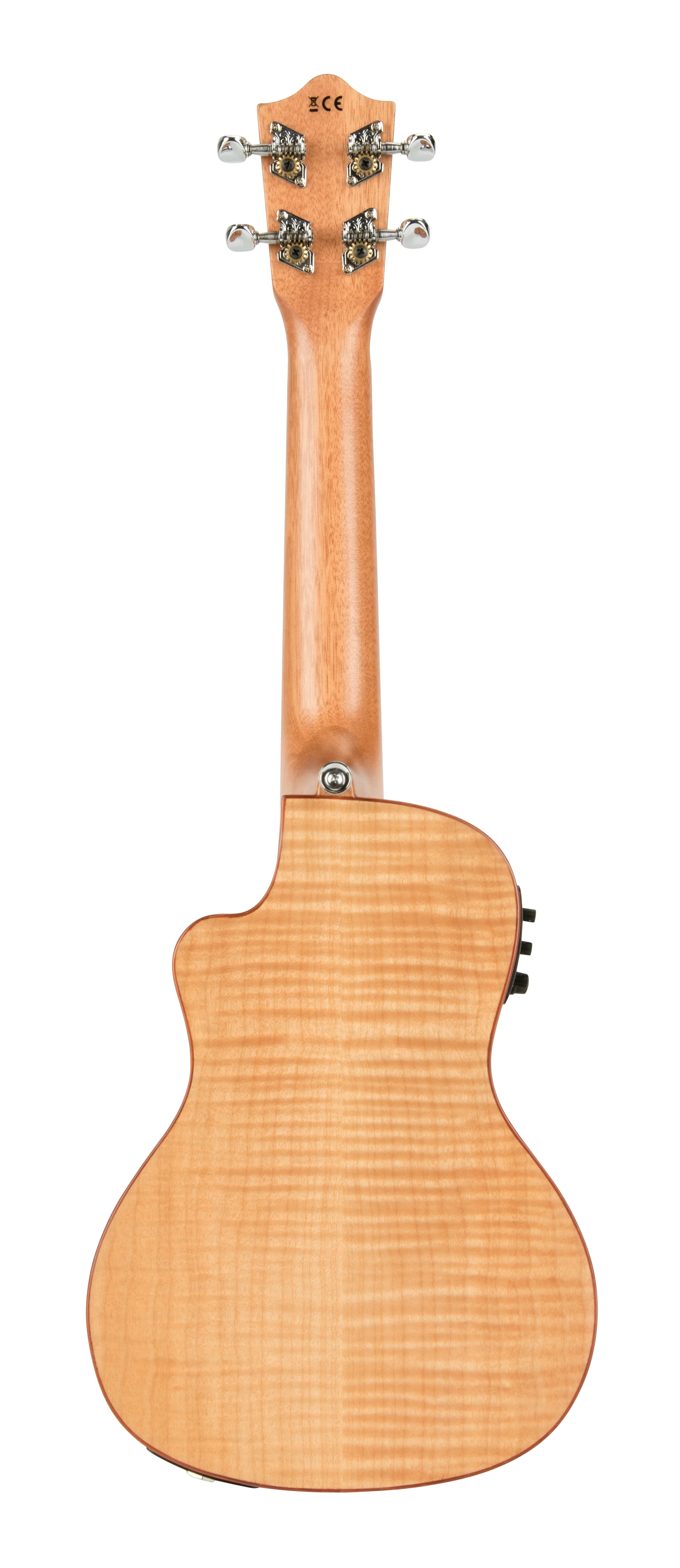 Lanikai FM-CEC Flame Maple Concert with Kula Preamp Acoustic Electric Ukulele - Image 4