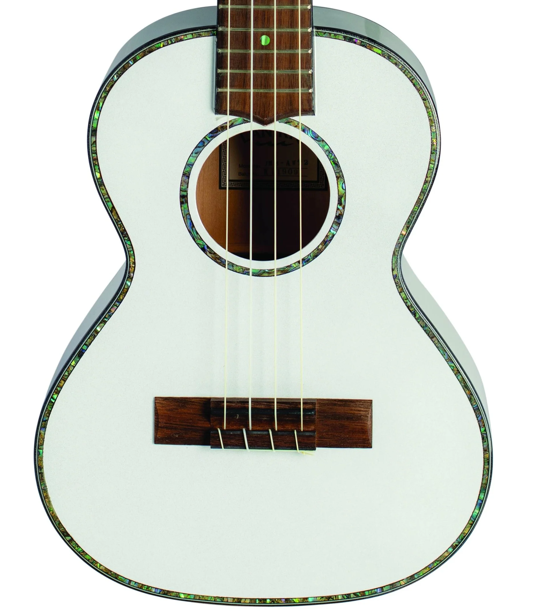 Lanikai JMS-AWT2 Julia Michaels Tenor Ukulele White Pearl with Gig Bag - Image 2