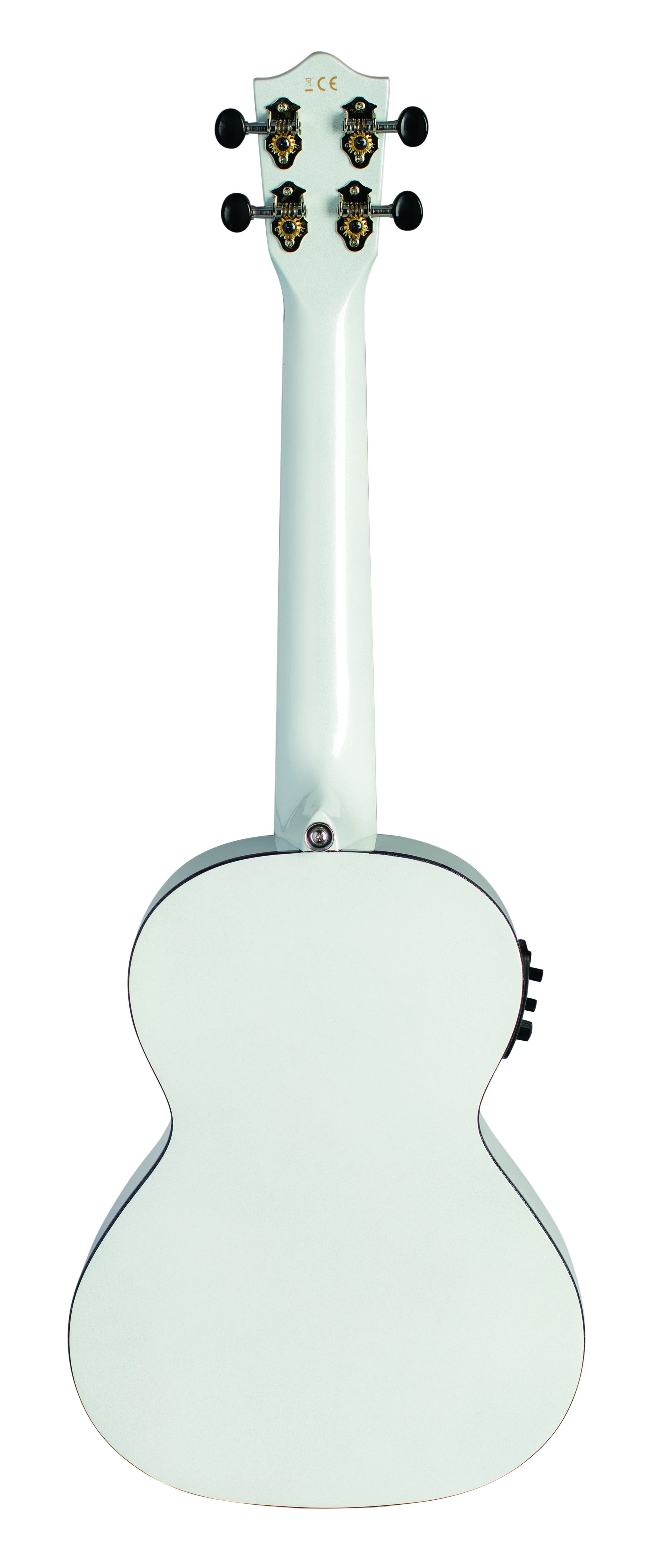 Lanikai JMS-EWT1 Julia Michaels Tenor Ukulele Electric White Pearl with Gig Bag - Image 4