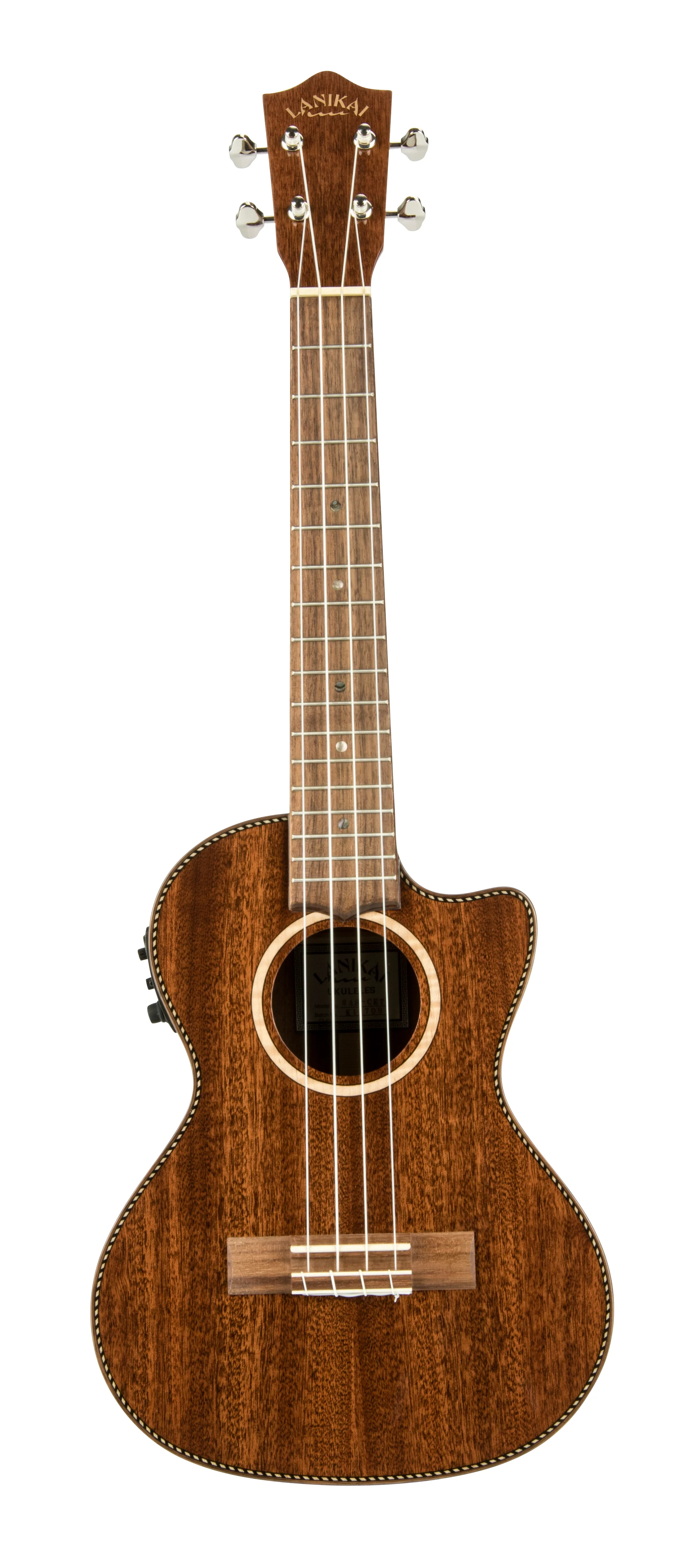 Lanikai MAS-CET All Solid Mahogany Tenor with Kula Preamp Acoustic Electric Ukulele - Image 2