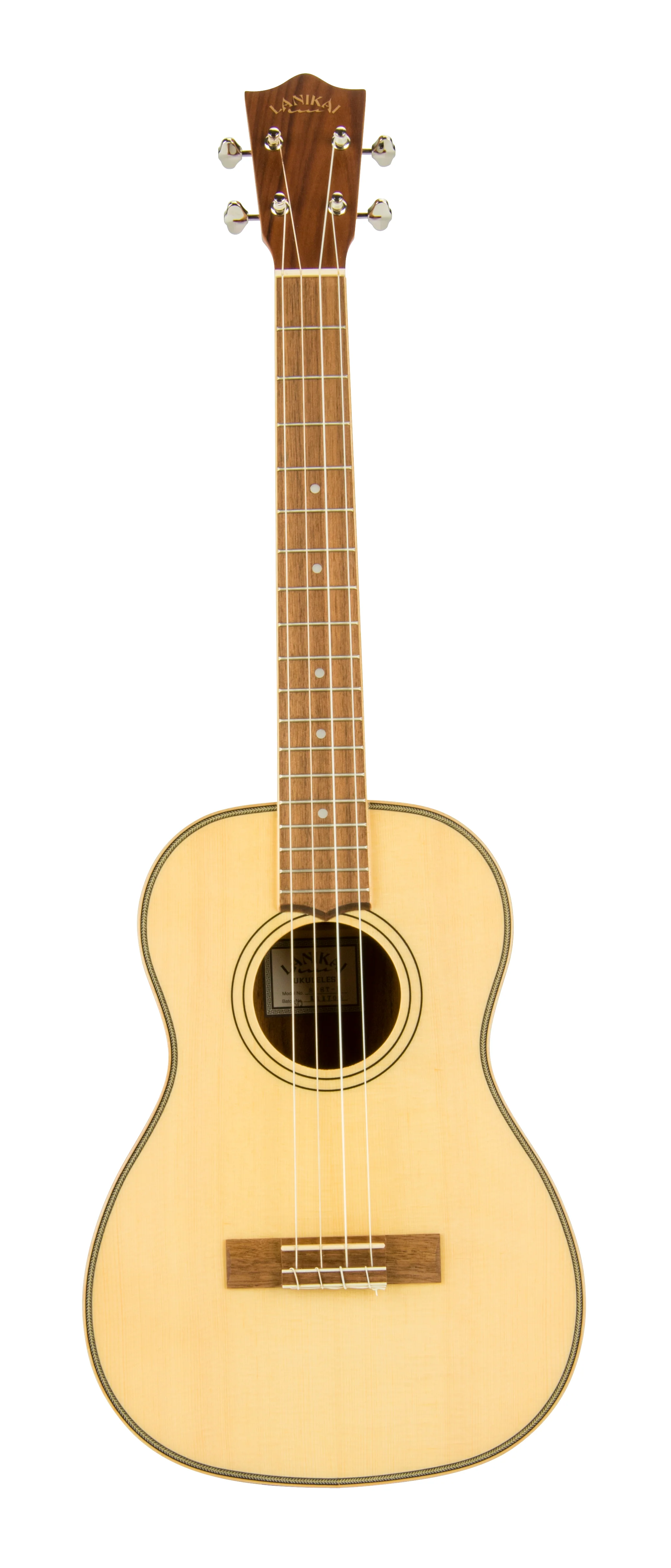 Lanikai SPST-B Solid Spruce Top Morado Back and Side Baritone Ukulele - Image 2