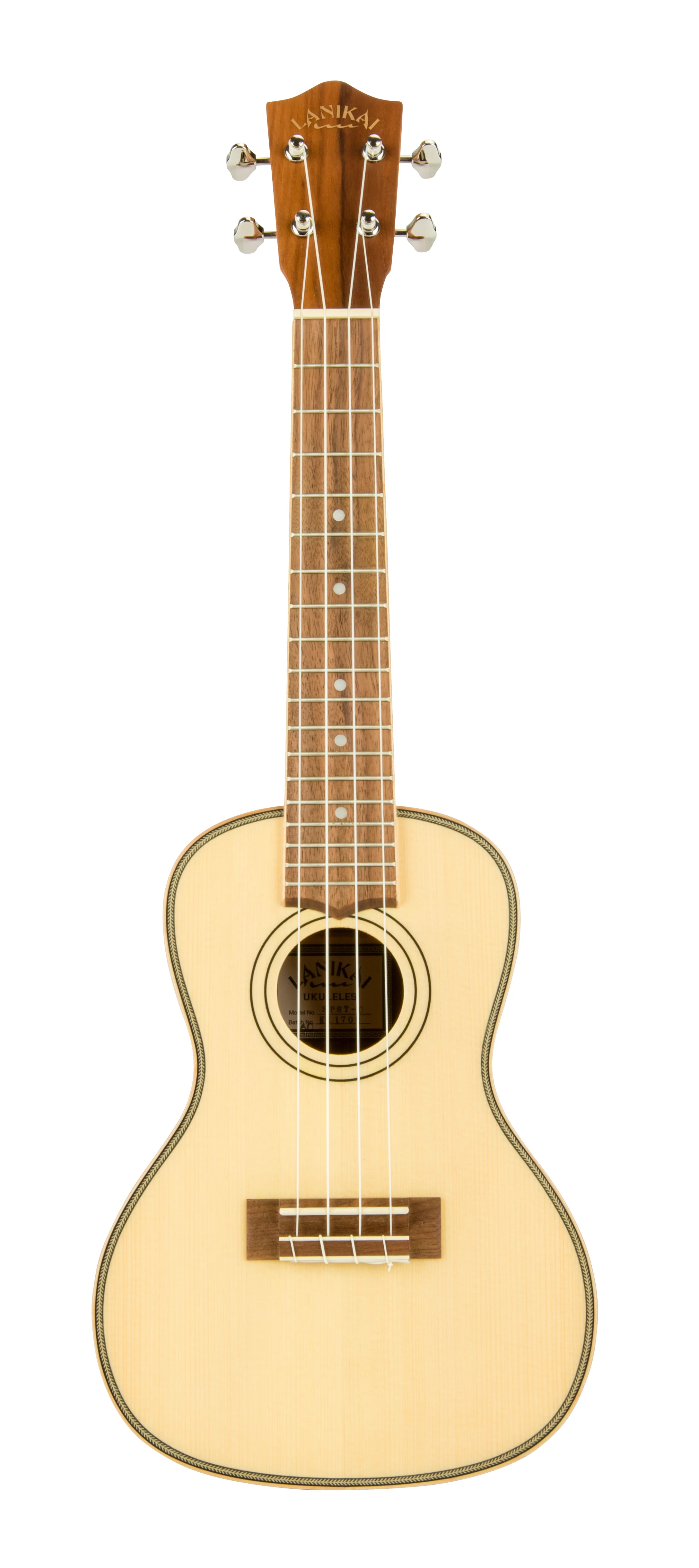 Lanikai SPST-C Solid Spruce Top Morado Back and Side Concert Ukulele - Image 3
