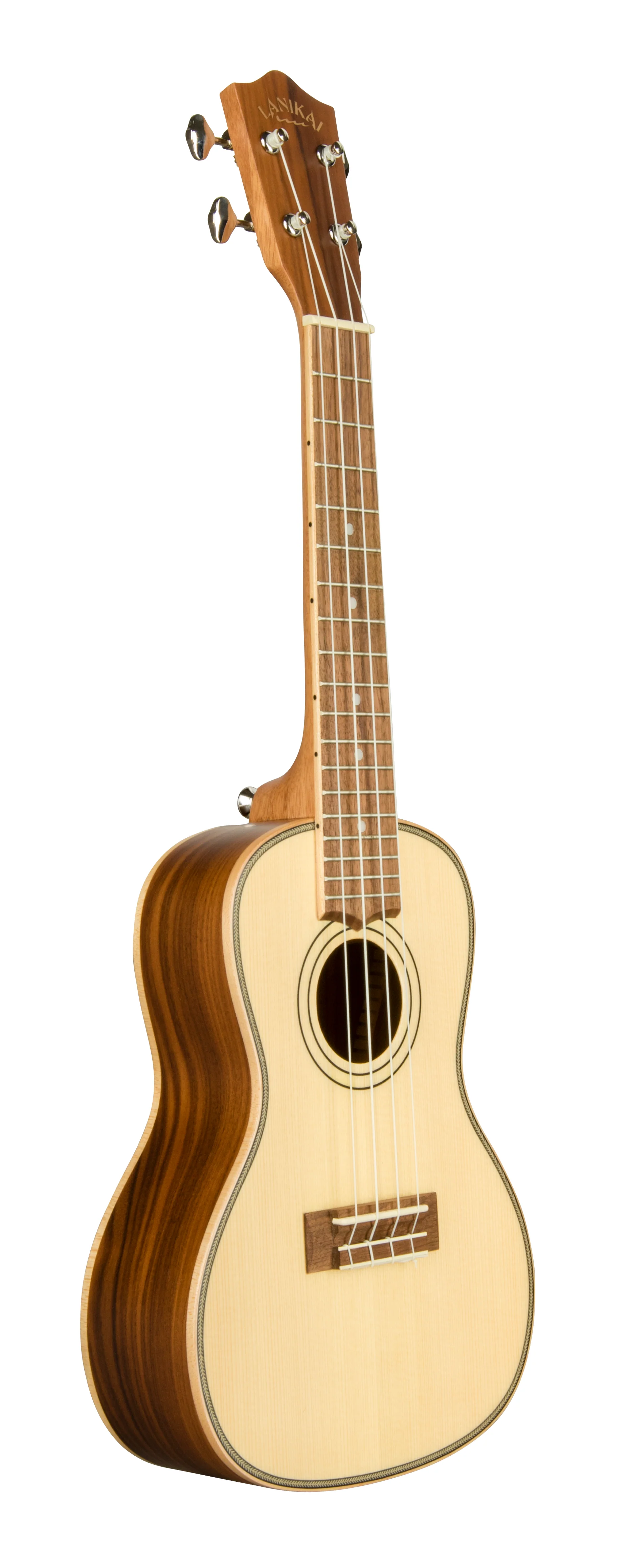 Lanikai SPST-C Solid Spruce Top Morado Back and Side Concert Ukulele - Image 4