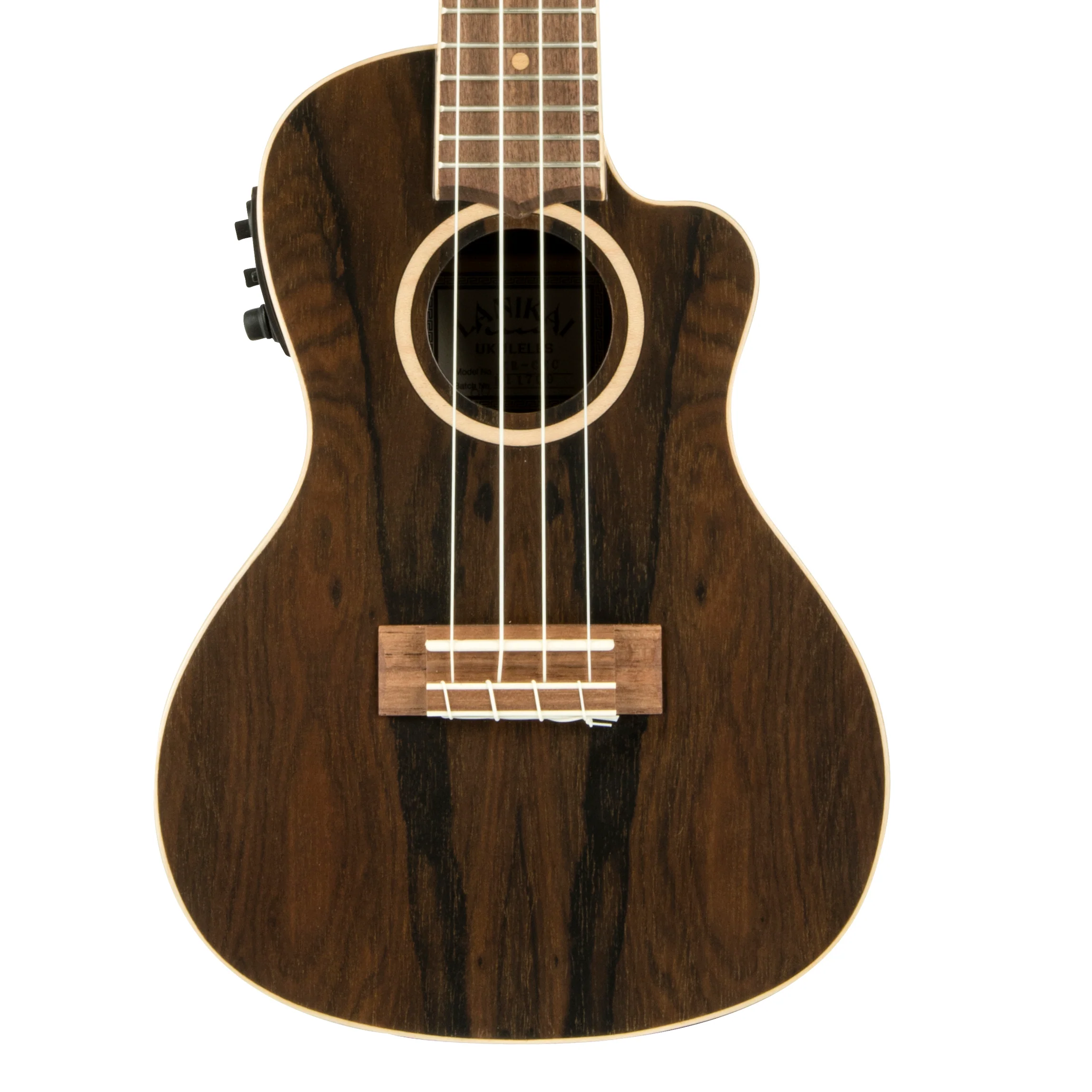 Lanikai ZR-CEC Ziricote Concert with Kula Preamp Acoustic Electric Ukulele