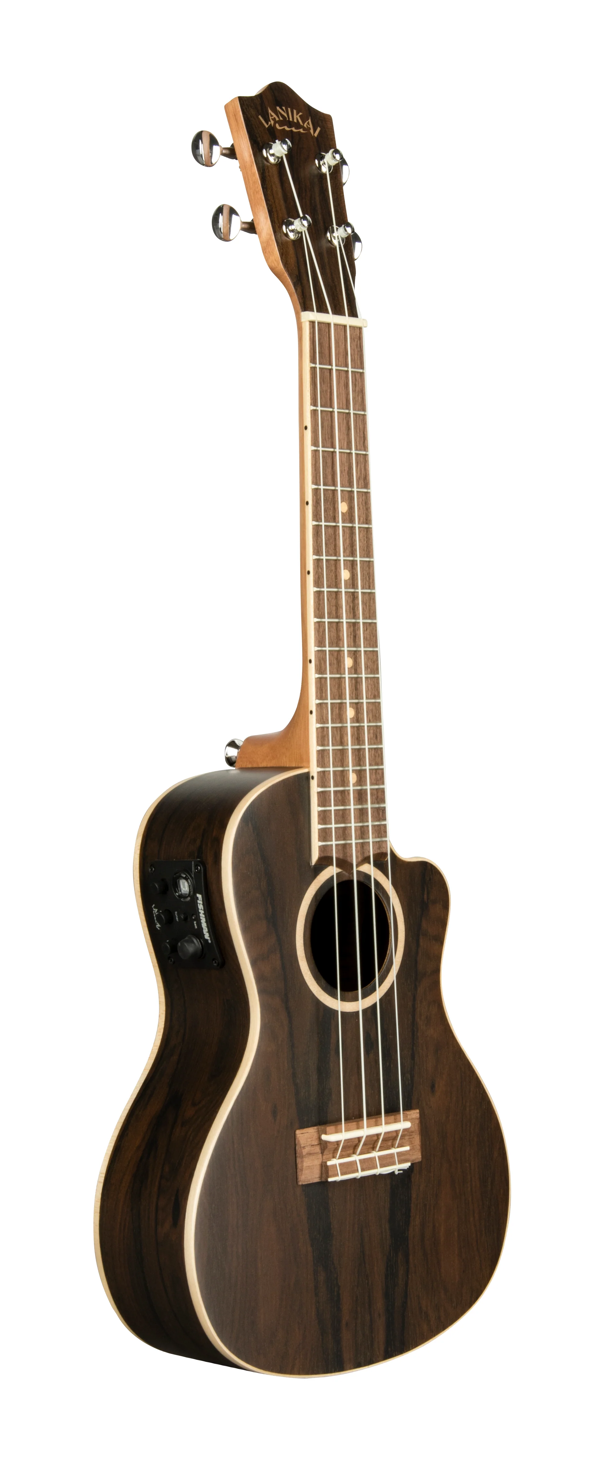 Lanikai ZR-CEC Ziricote Concert with Kula Preamp Acoustic Electric Ukulele - Image 3