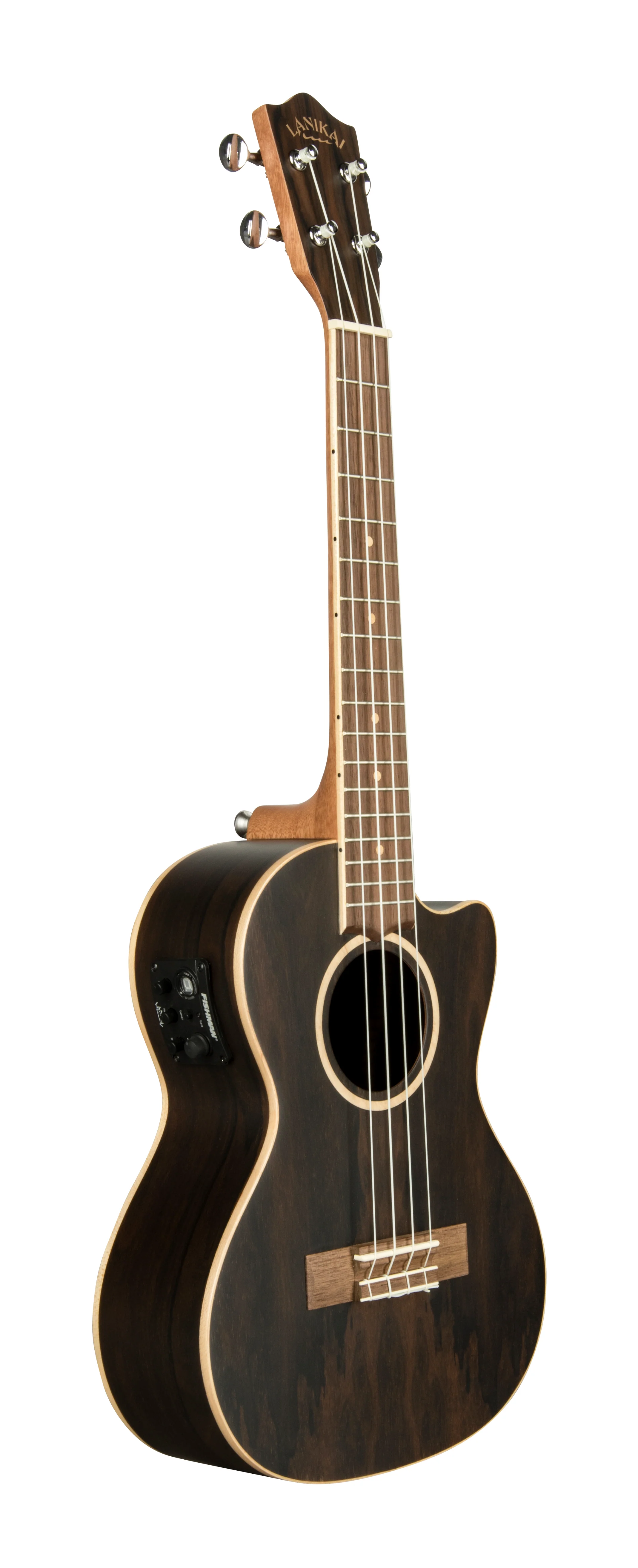Lanikai ZR-CET Ziricote Tenor with Kula Preamp Acoustic Electric Ukulele - Image 3