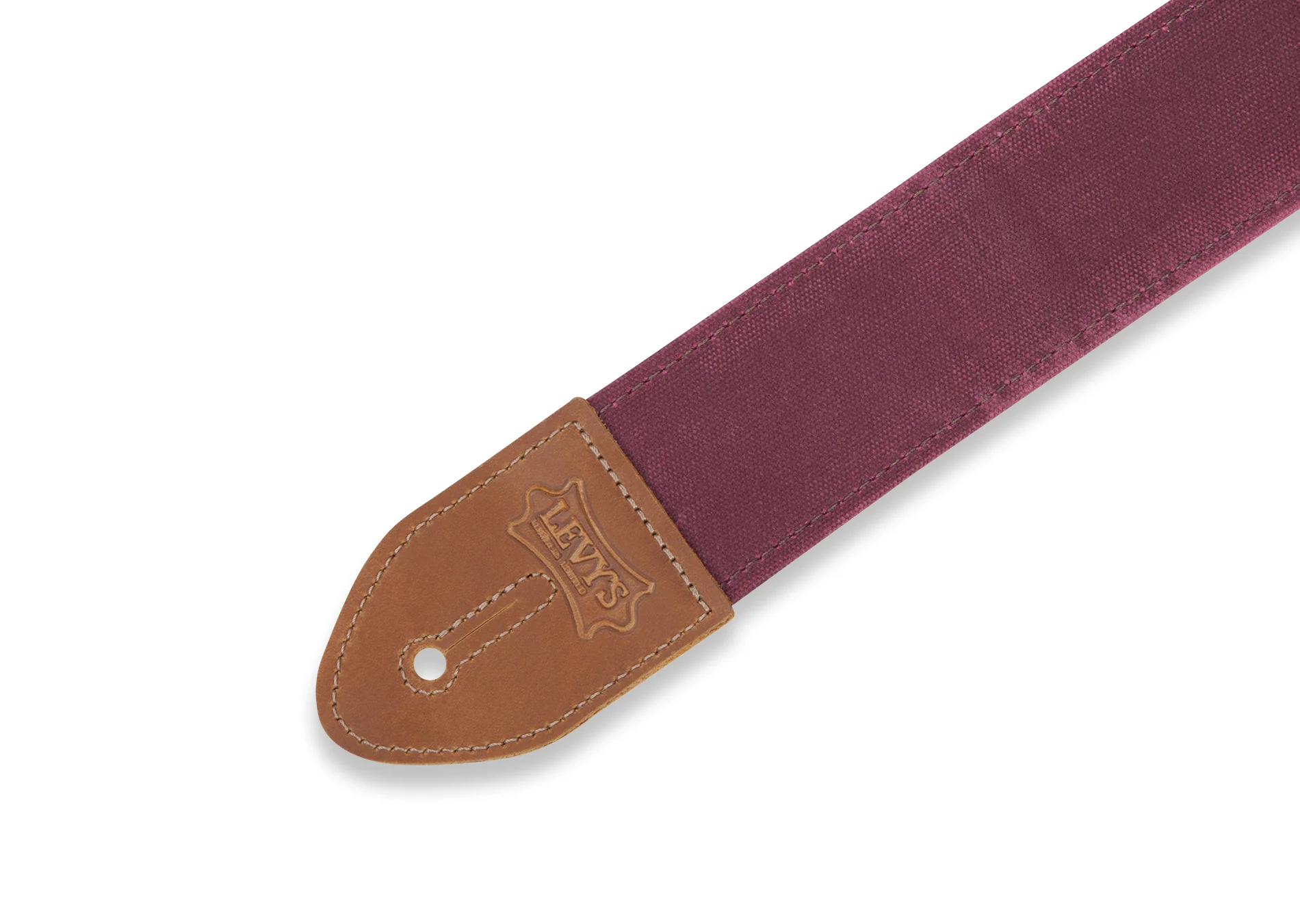 Levy's M7WC-BRG 2" Wide Waxed Canvas Guitar Strap - Image 2