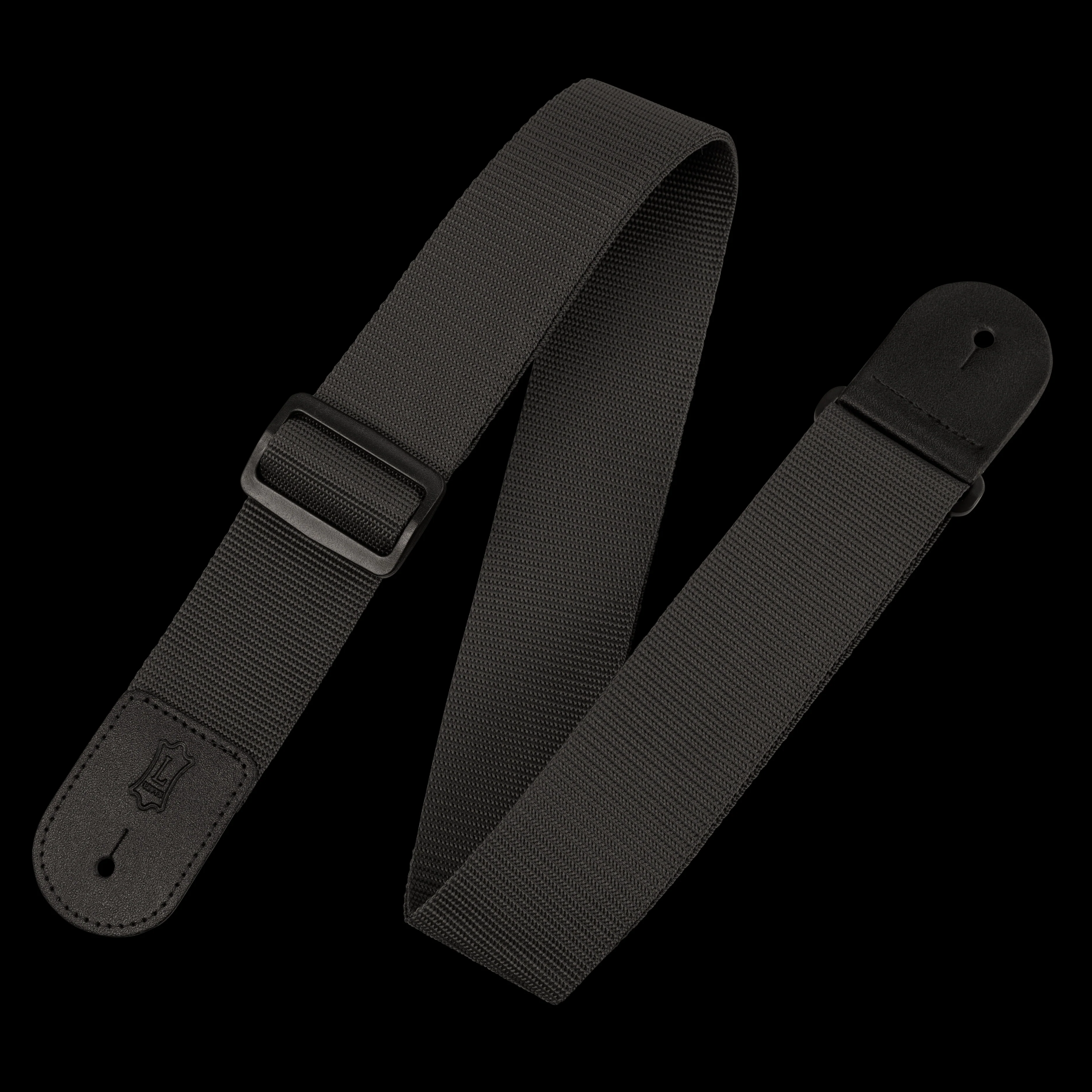 Levy's M8POLY-BLK 2" Wide Black Polypropylene Guitar Strap