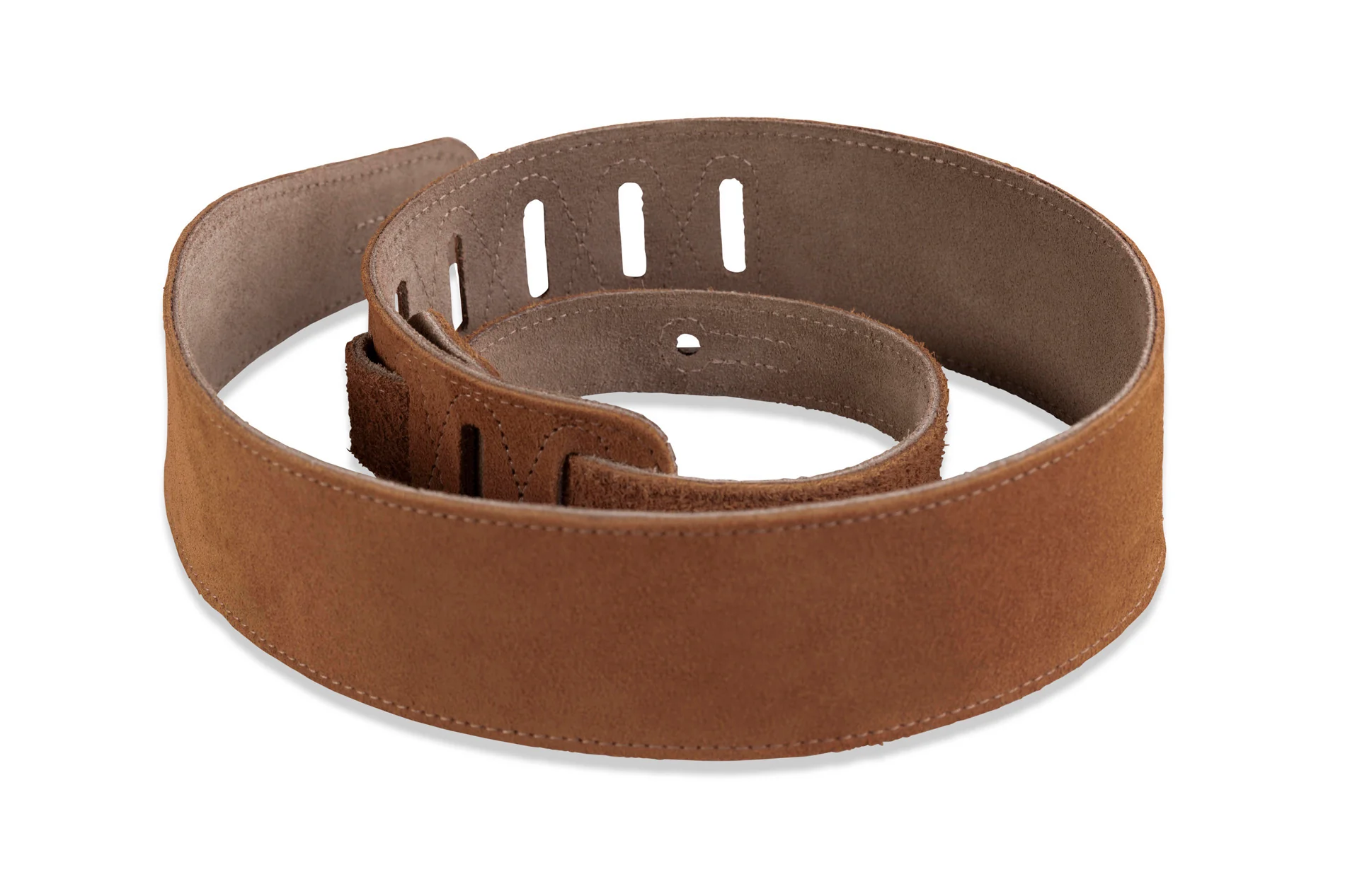 Levy's MS26-HNY 2 1/2" Wide Honey Suede Guitar Strap - Image 4