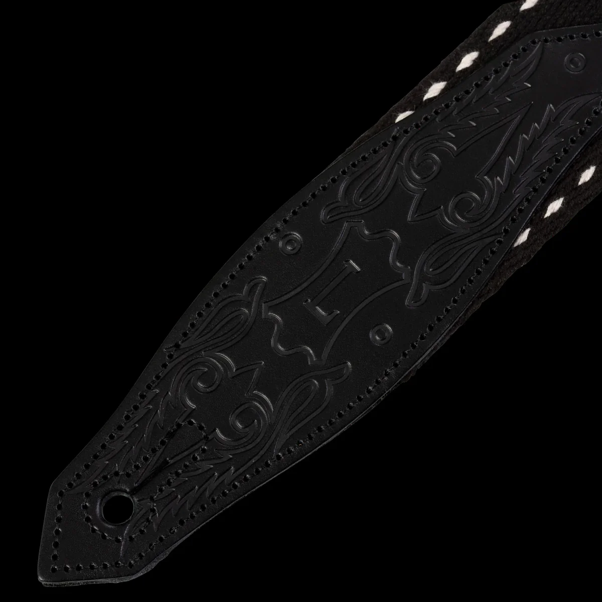 Levy's MSSC80-BLK 2" Wide Black Cotton Guitar Strap - Image 5