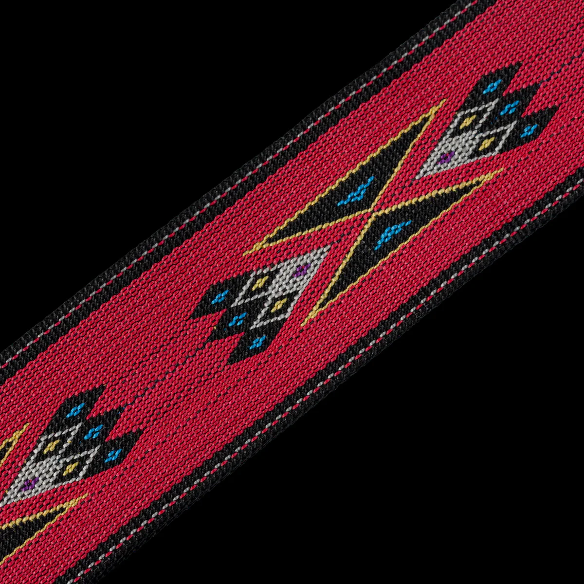 Levy's MSSN80-RED 2" Wide Red Woven Guitar Strap - Image 2
