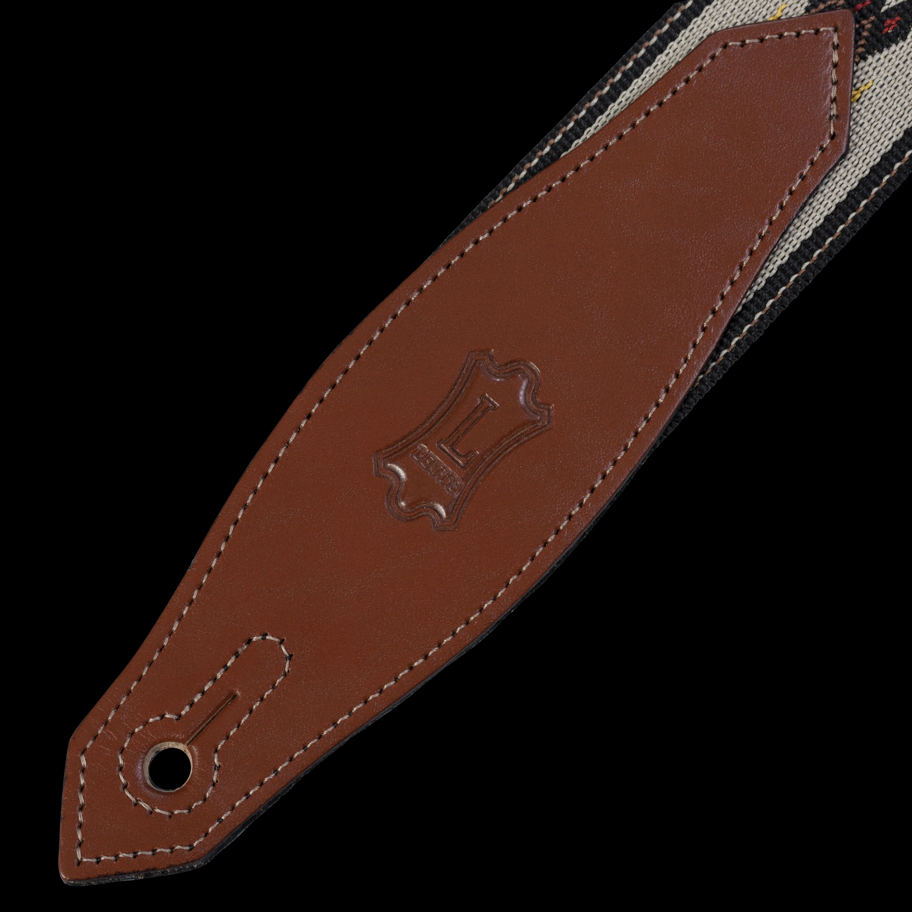 Levy's MSSN80-TAN 2" Wide Tan Woven Guitar Strap - Image 2