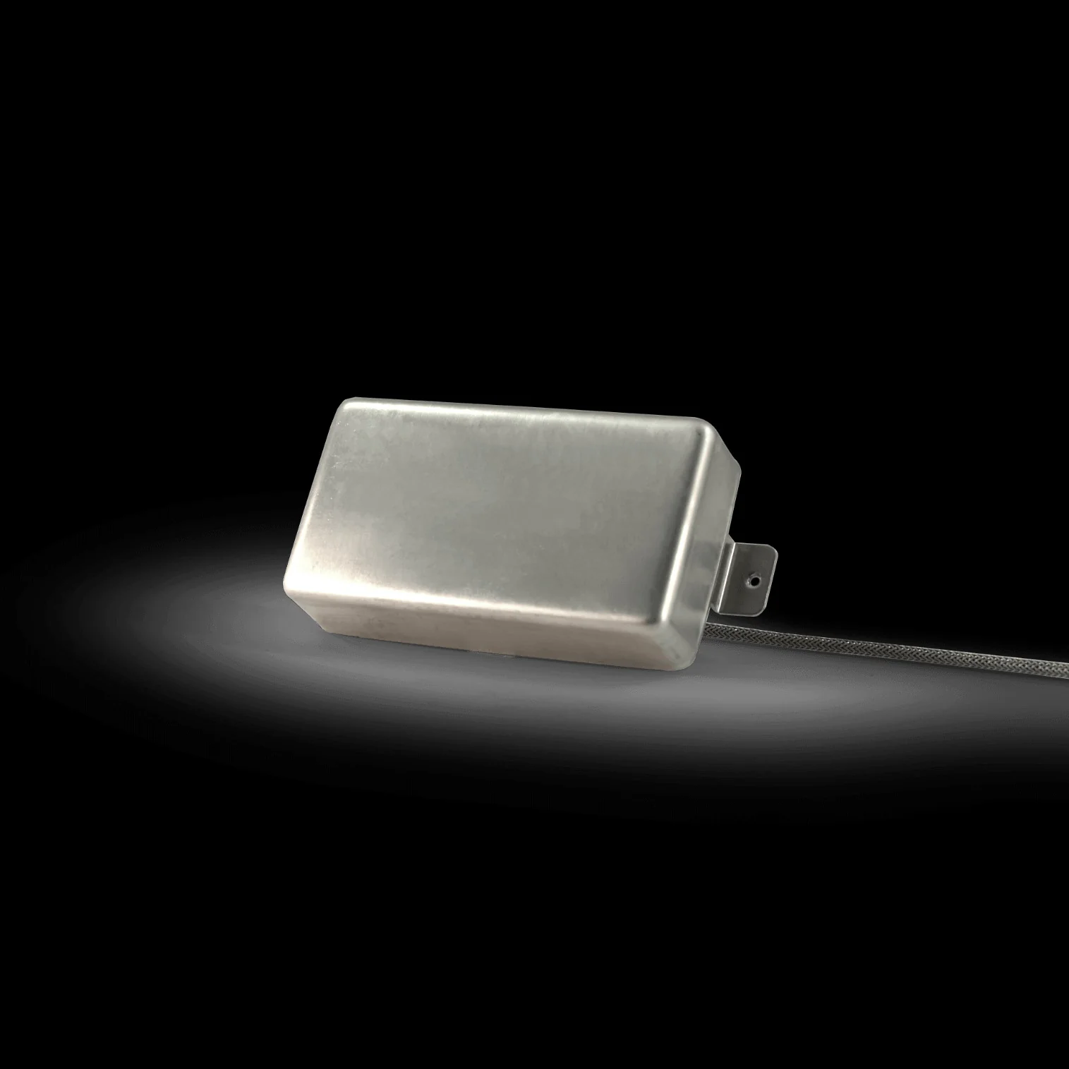 Lindy Fralin Big Single 43 Humbucker 6800 Gibson Leads Neck Pickup - Raw Nickel