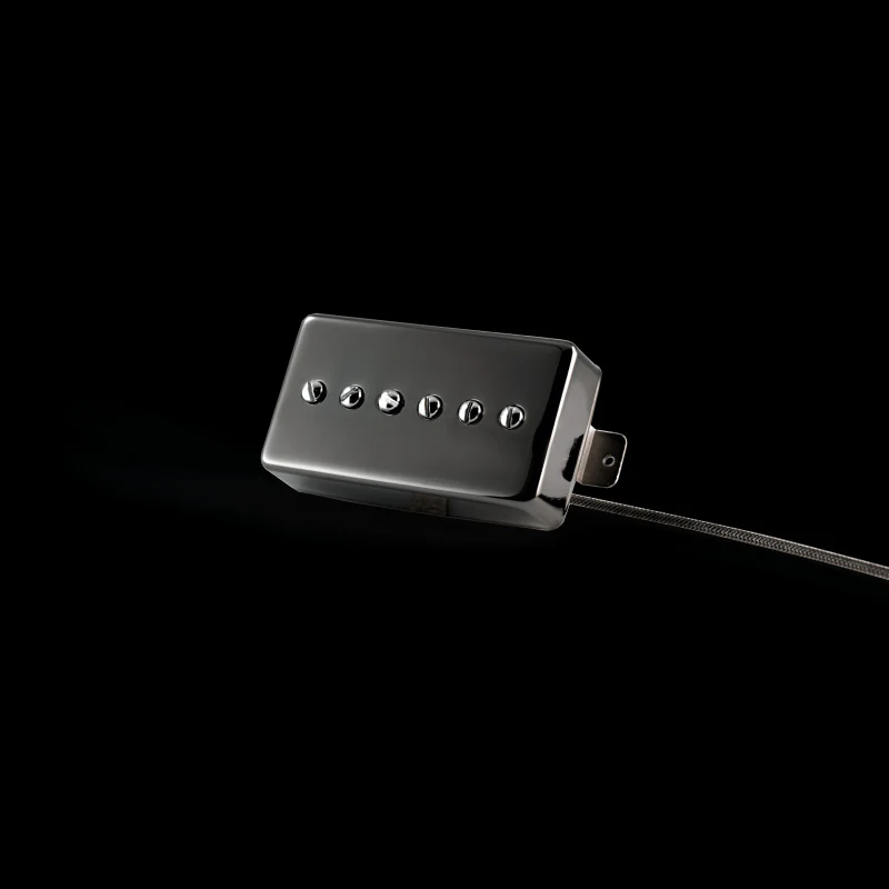 Lindy Fralin Hum-Cancelling P90 Noiseless  -5% Neck / Stock Bridge Soapbar Humbucker Pickup Set - Jet Black