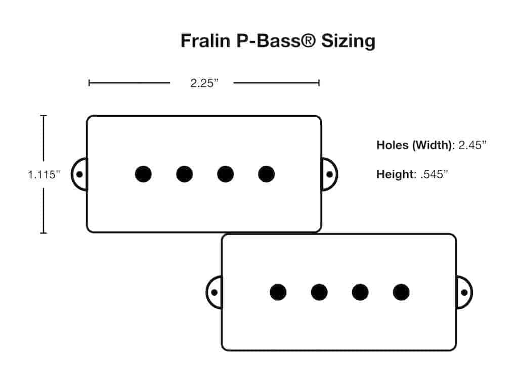 Lindy Fralin P-Bass Black Covers Pickup Set - Image 3