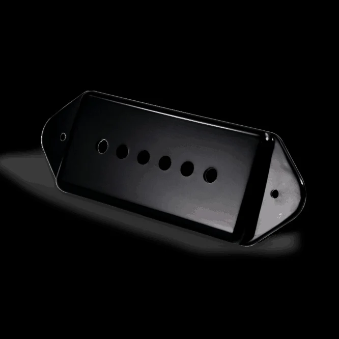 Lindy Fralin P90 Dogear 15% Underwind Bridge Pickup - Black