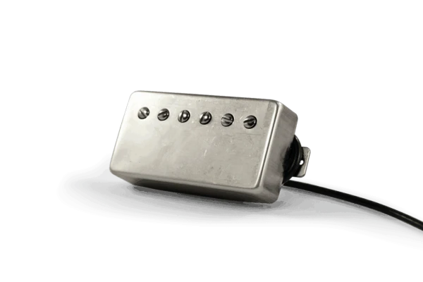 Lindy Fralin Pure P.A.F. Gibson spacing Neck 7.5k Bridge 8k Black Bobbins Gibson Lead Raw Nickel Covers Pickup Set - Image 2
