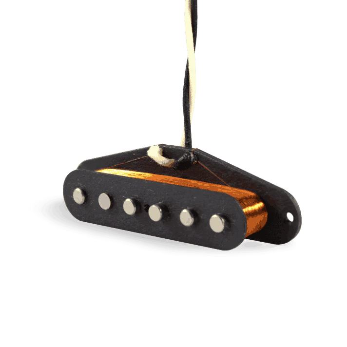Lindy Fralin Vintage Hot Stratocaster Hybrid Stagger Yellow Cover Pickup Set - Image 2